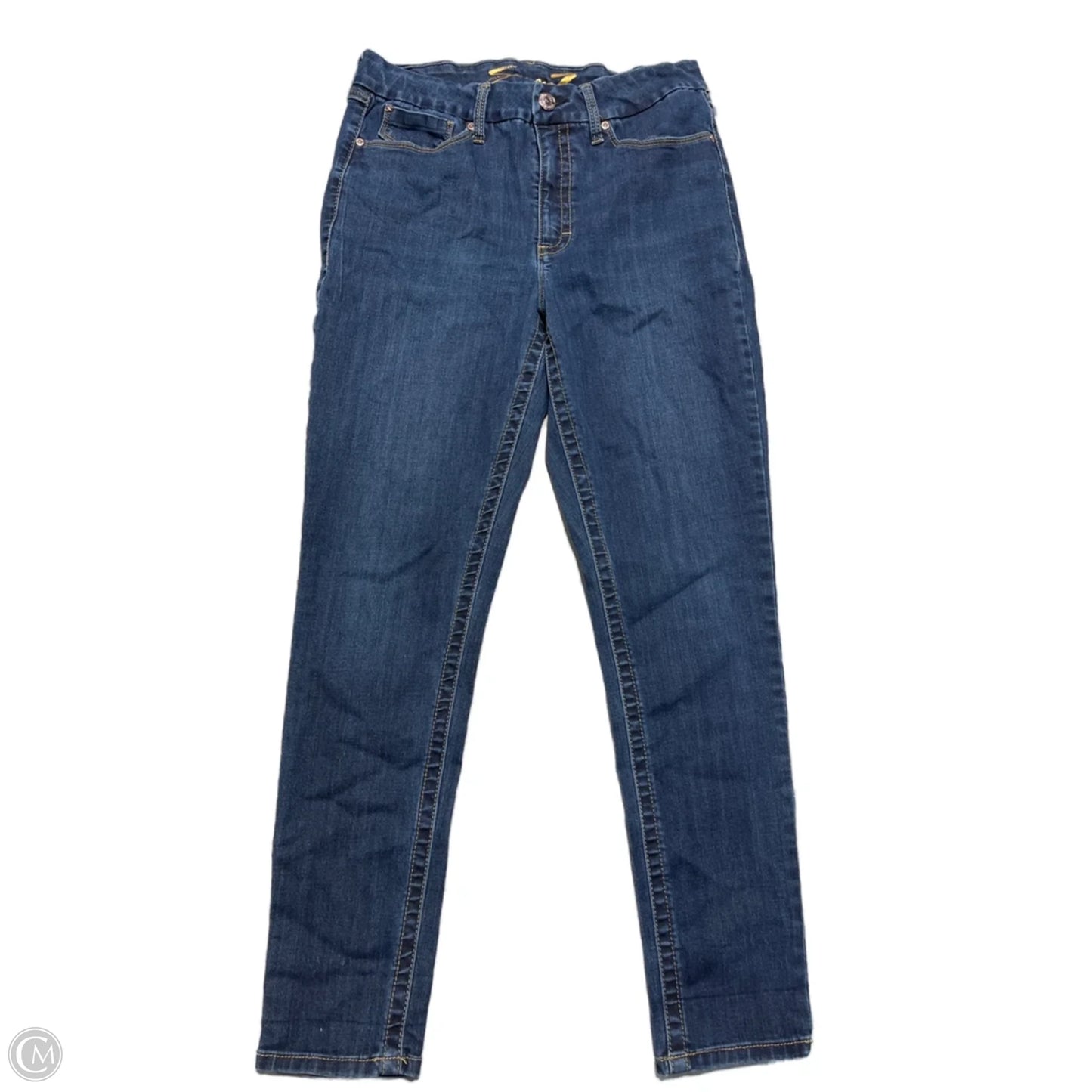 Jeans Skinny By Seven 7 In Blue Denim, Size: 12