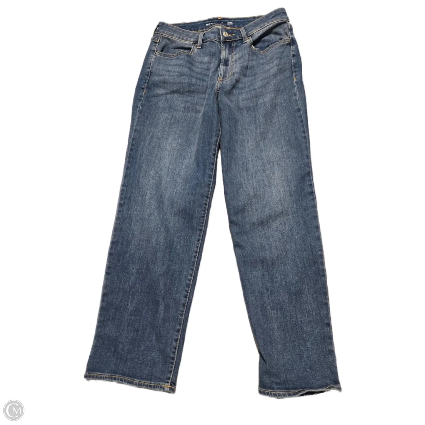 Jeans Straight By Old Navy In Blue Denim, Size: 8p