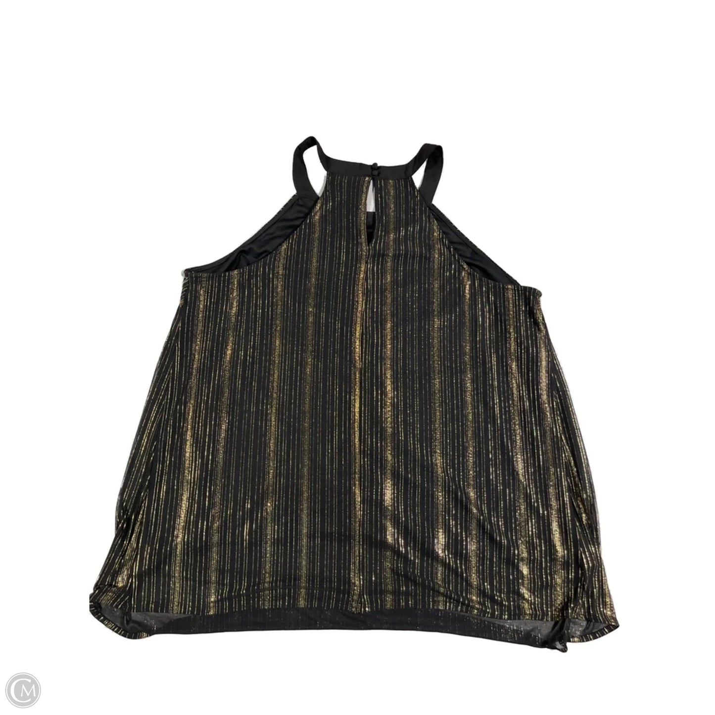Tank Top By Torrid In Black & Gold, Size: Xl
