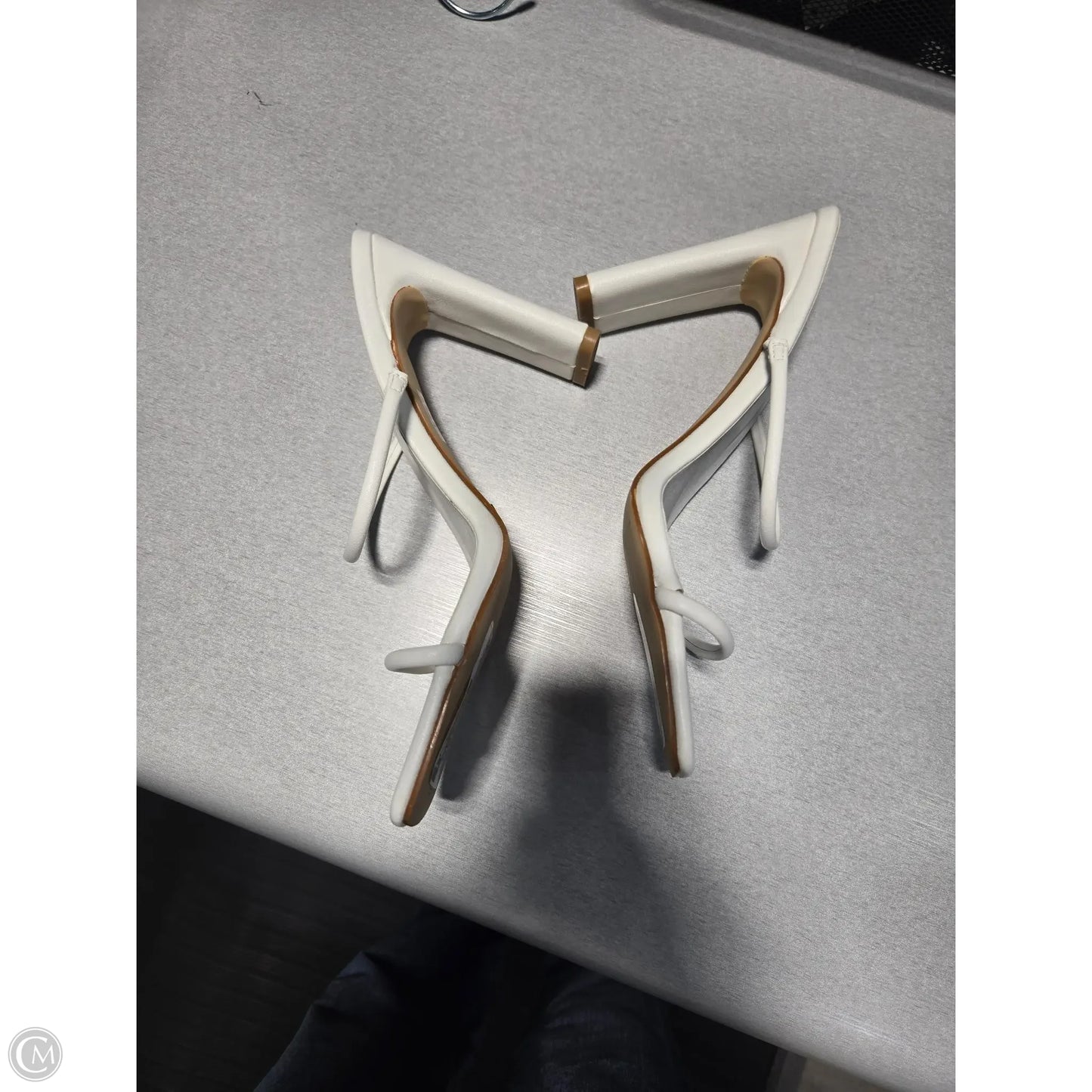 Sandals Heels Platform By Cme In Tan, Size: 8.5