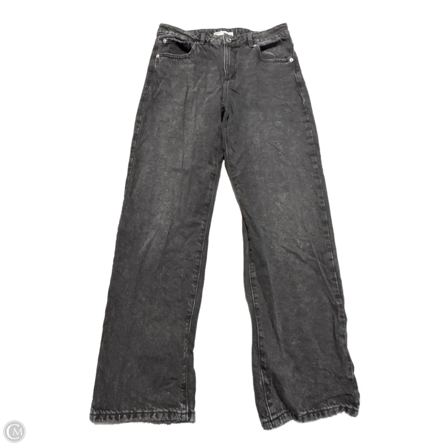 Jeans Wide Leg By Garage In Black Denim, Size: 4