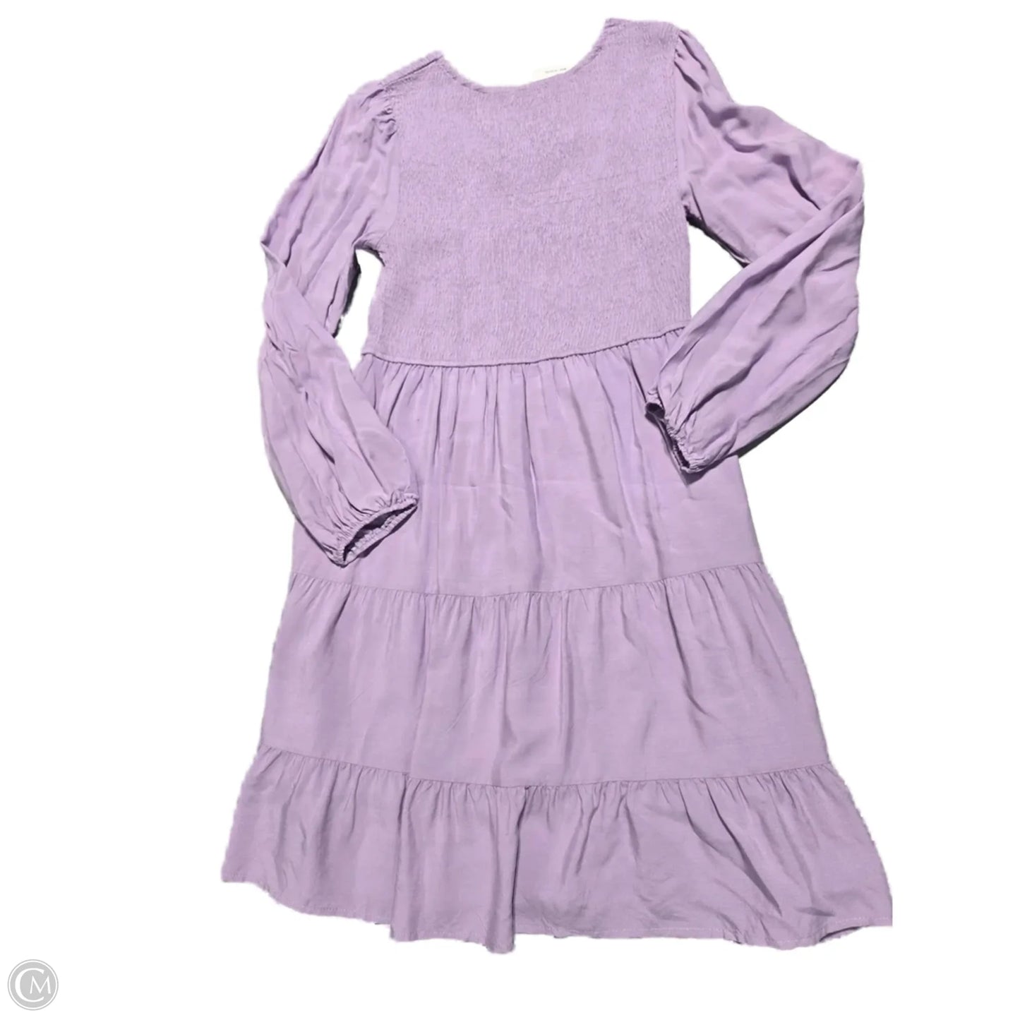 Dress Casual Midi By Cmf In Purple, Size: L