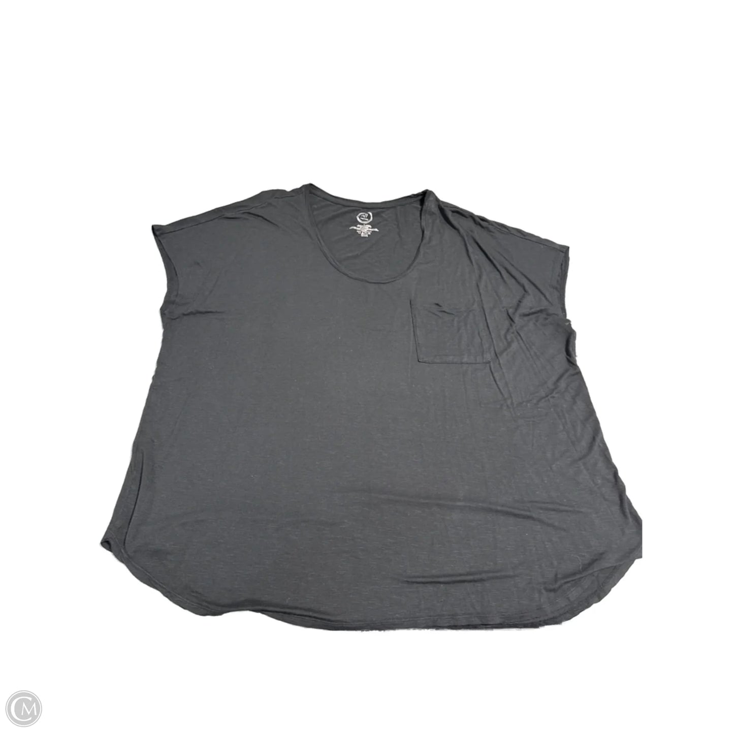 Top Short Sleeve Basic By Maurices In Black, Size: 3x