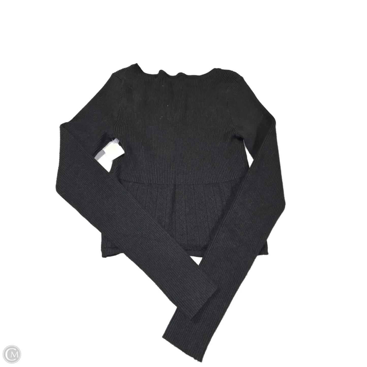 Top Long Sleeve By Hollister In Black, Size: S