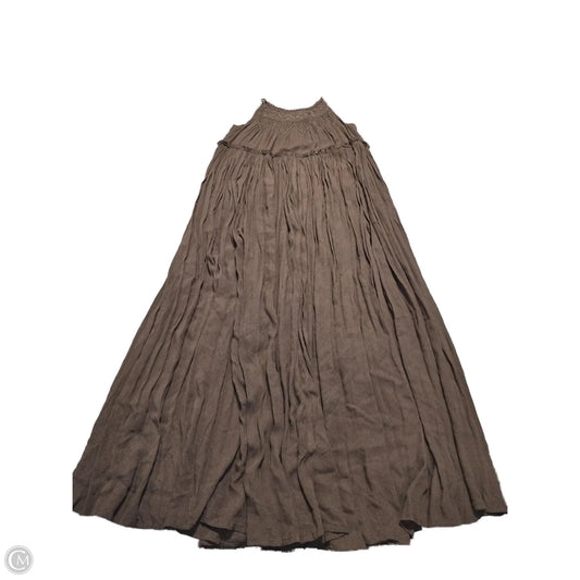 Dress Casual Maxi By Cmf In Brown, Size: Xs