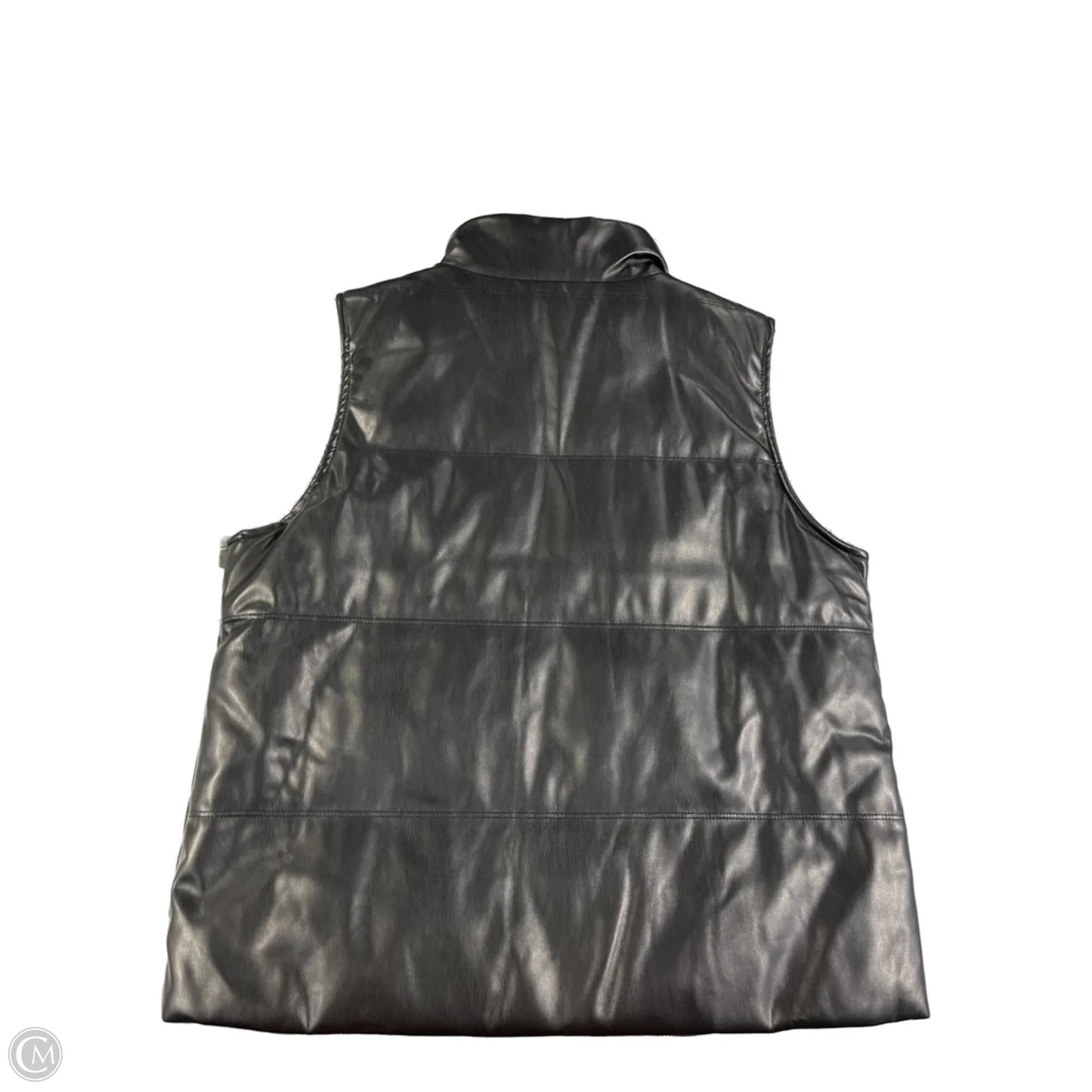 Vest Puffer & Quilted By Thread And Supply In Black, Size: M