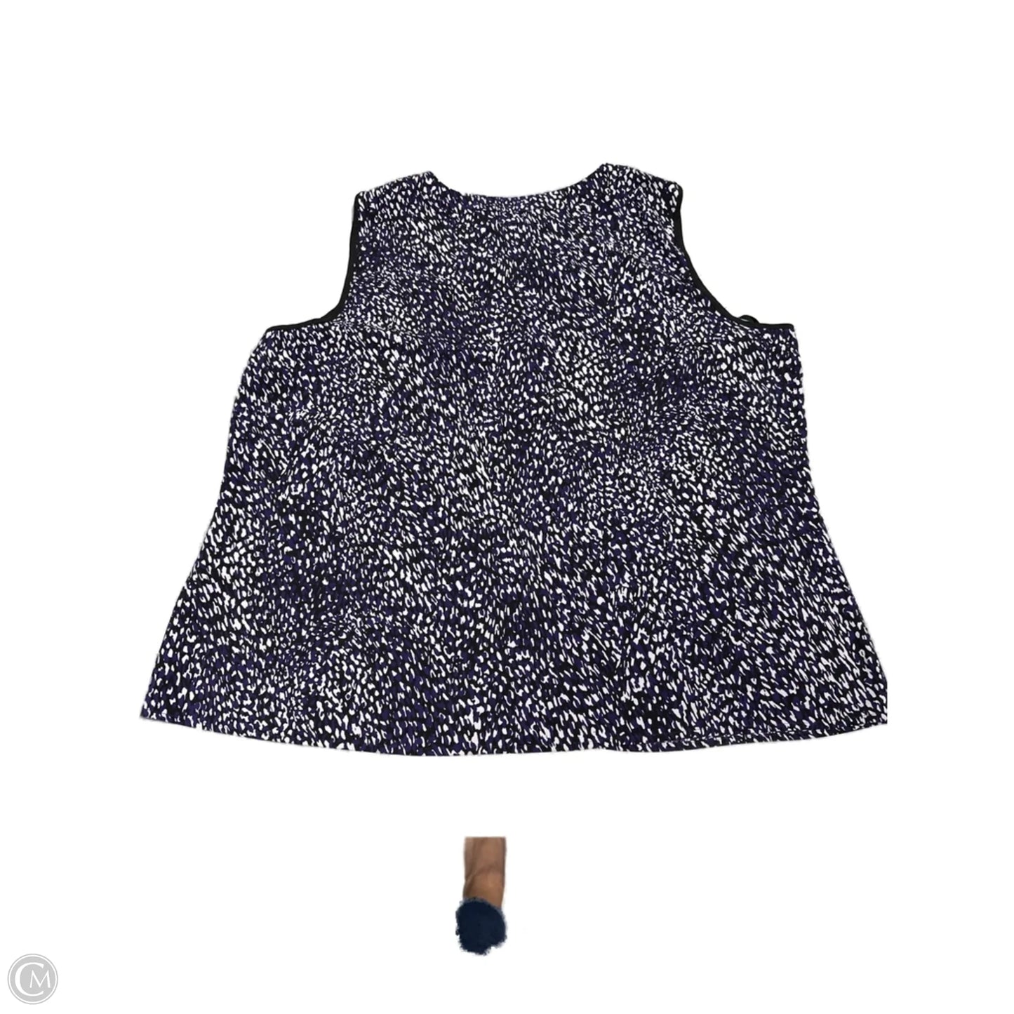 Tank Top By Calvin Klein In Black & Purple, Size: 1x