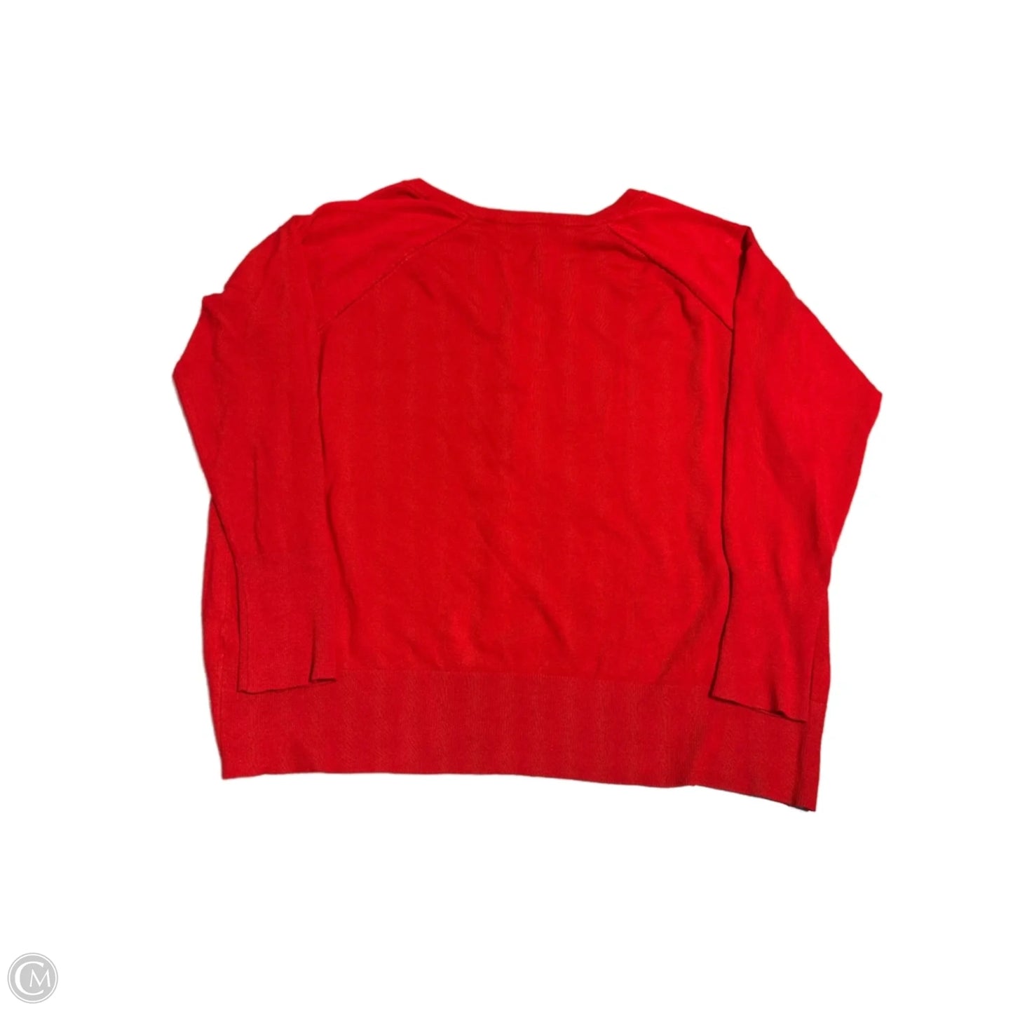 Cardigan By Lane Bryant In Red, Size: 1x