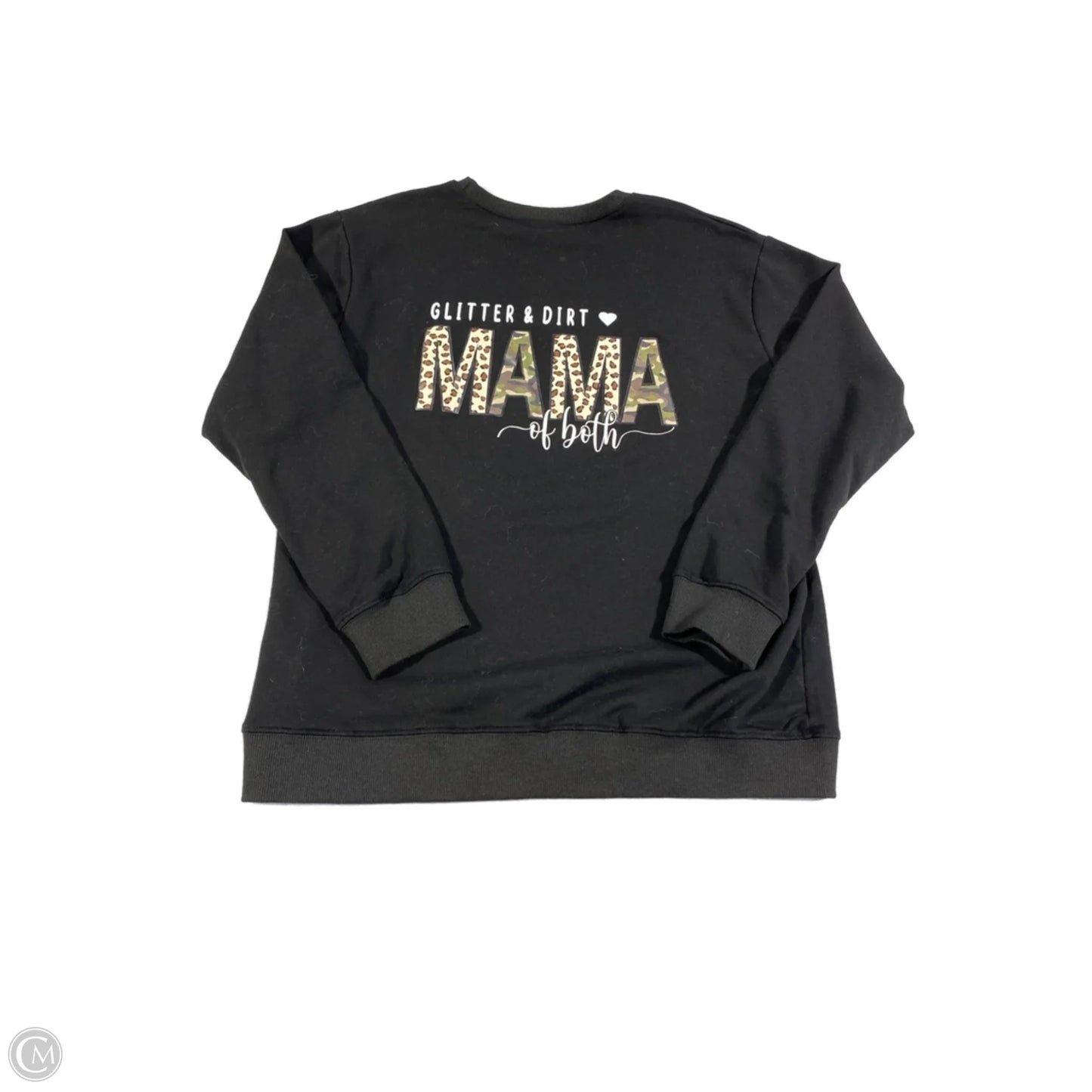 Sweatshirt Crewneck By Cme In Black, Size: S