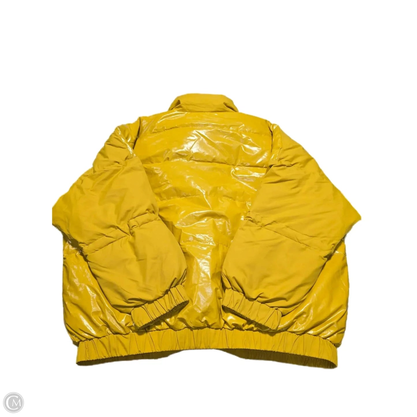 Coat Puffer & Quilted By Cabi In Yellow, Size: M