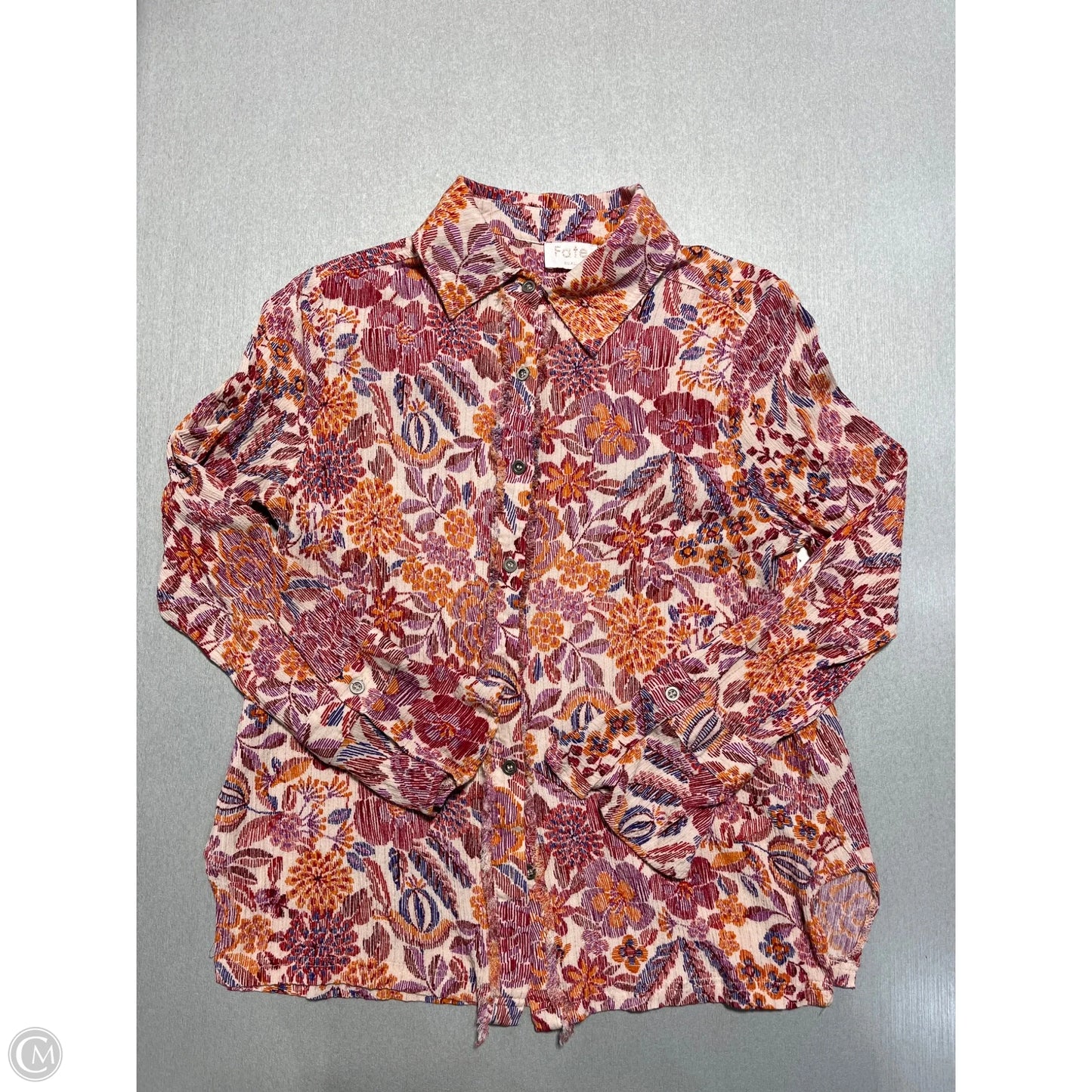 Jacket Windbreaker By Cmf In Grey, Size: M