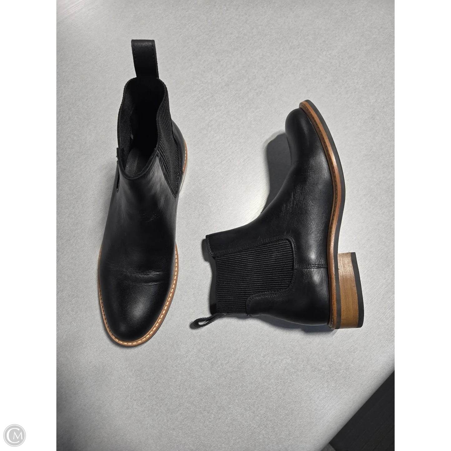 Boots Ankle Flats By Cma In Black, Size: 9