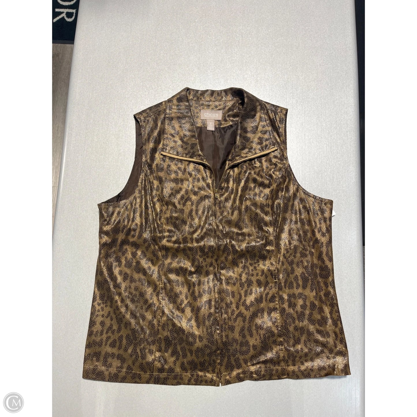 Vest Other By Chicos In Animal Print, Size: Xl