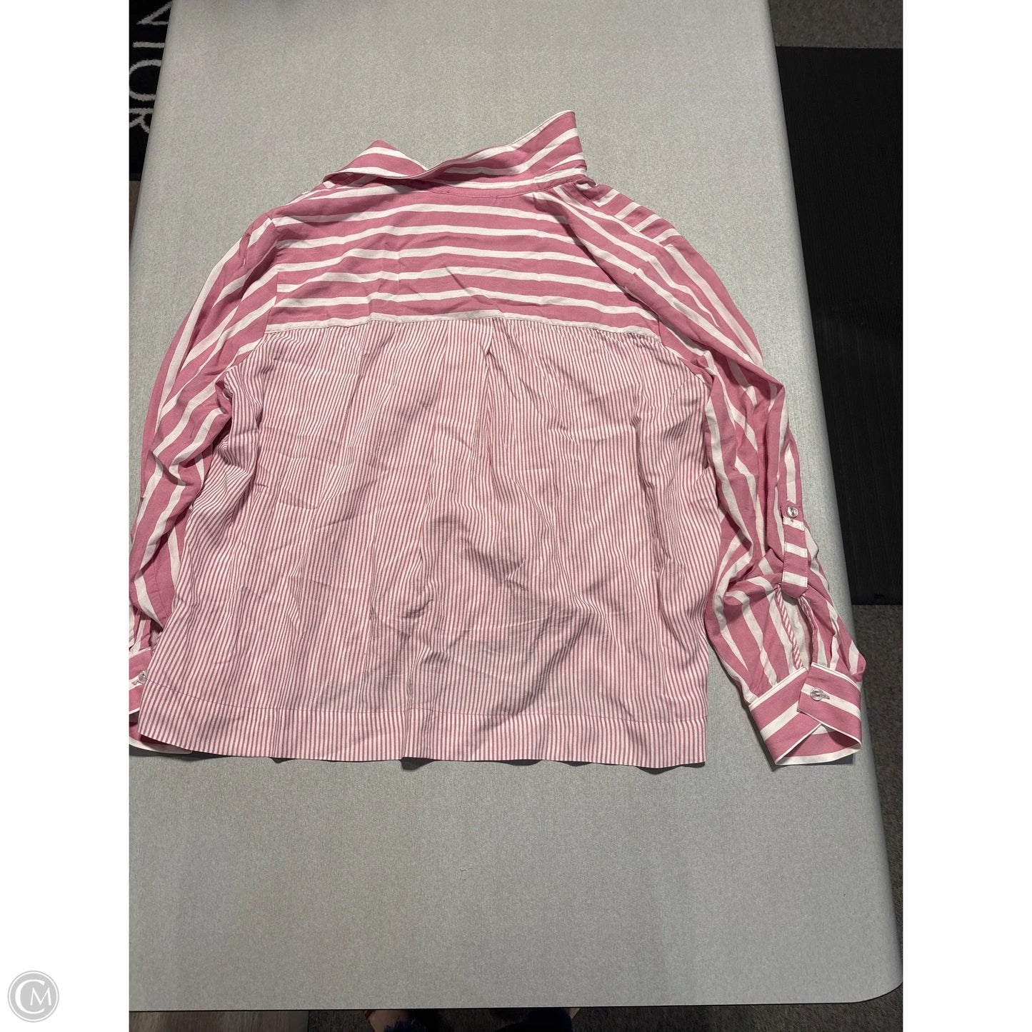 Top Long Sleeve By Jane And Delancey In Pink, Size: L