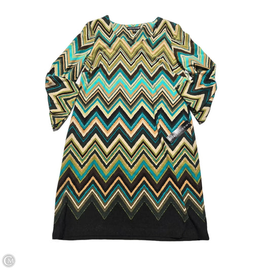 Dress Casual Short By Madison Leigh In Green & Tan, Size: Xl