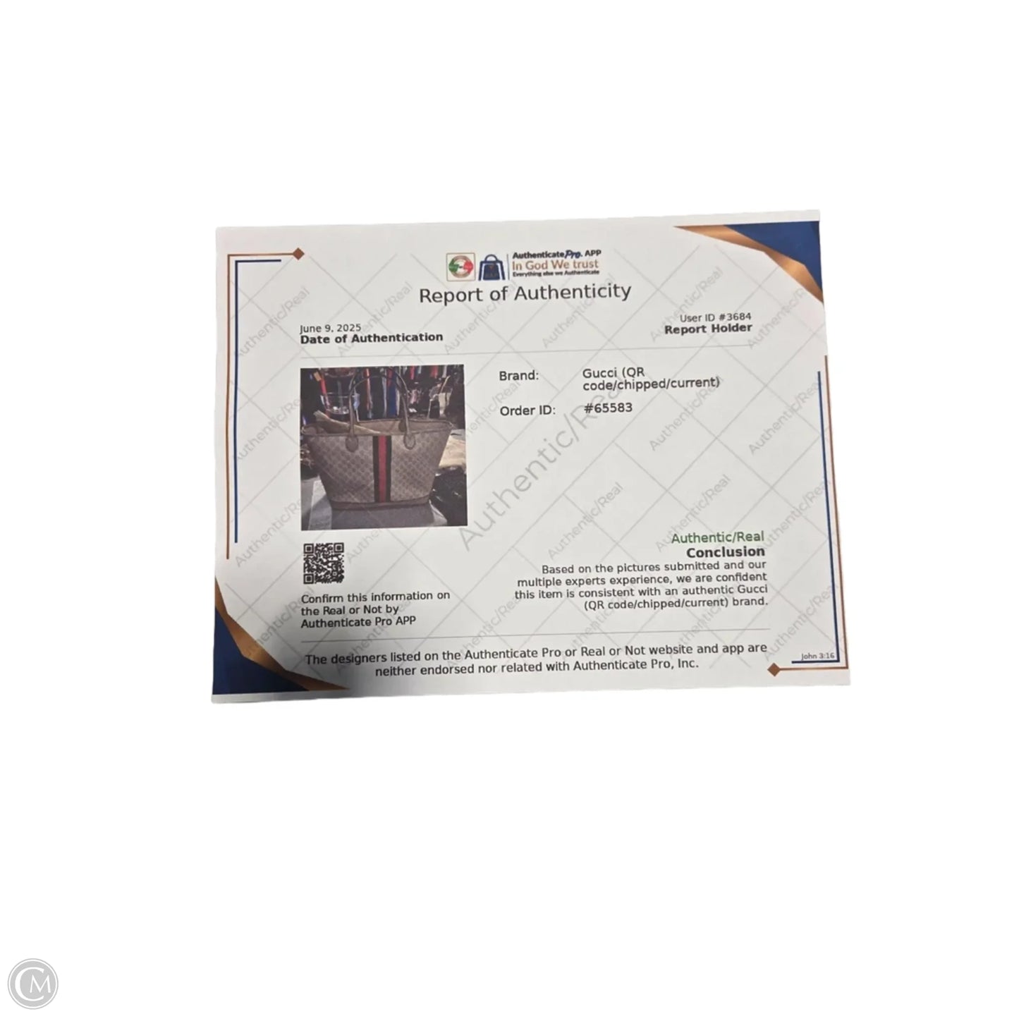 Handbag Luxury Designer By Gucci, Size: Large