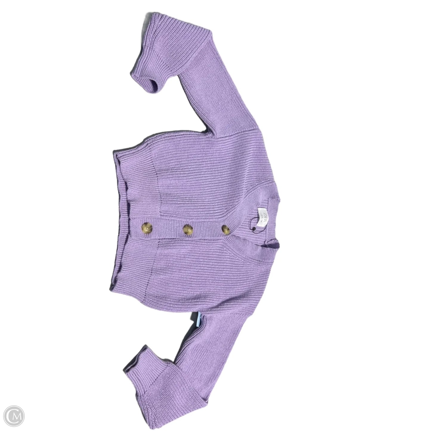 Cardigan By Zara In Purple, Size: Xs