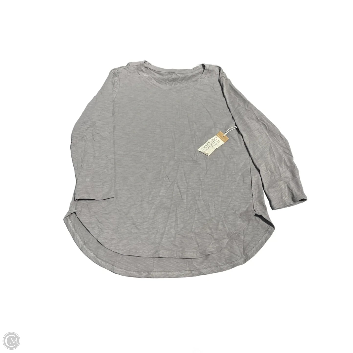 Top Long Sleeve By Habitat In Grey, Size: M