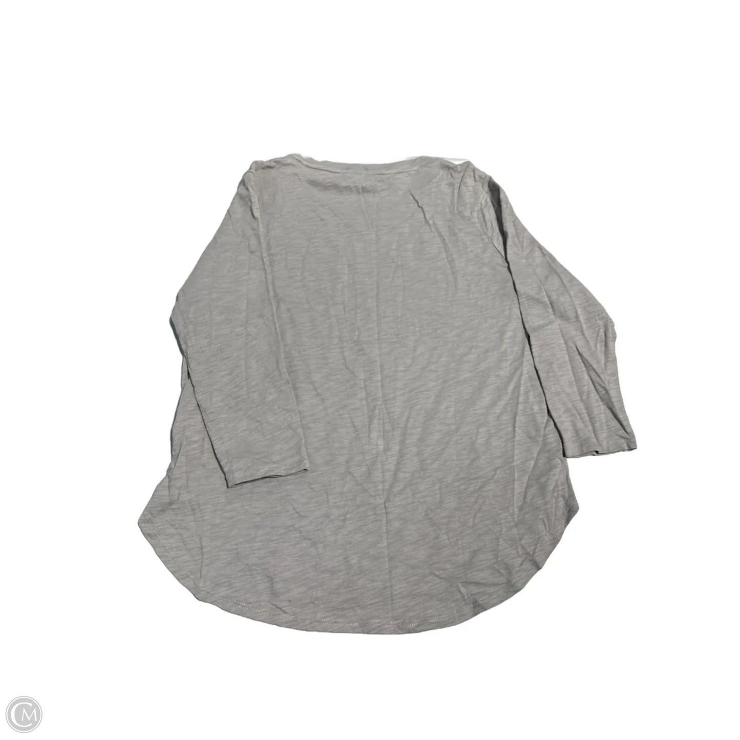 Top Long Sleeve By Habitat In Grey, Size: M