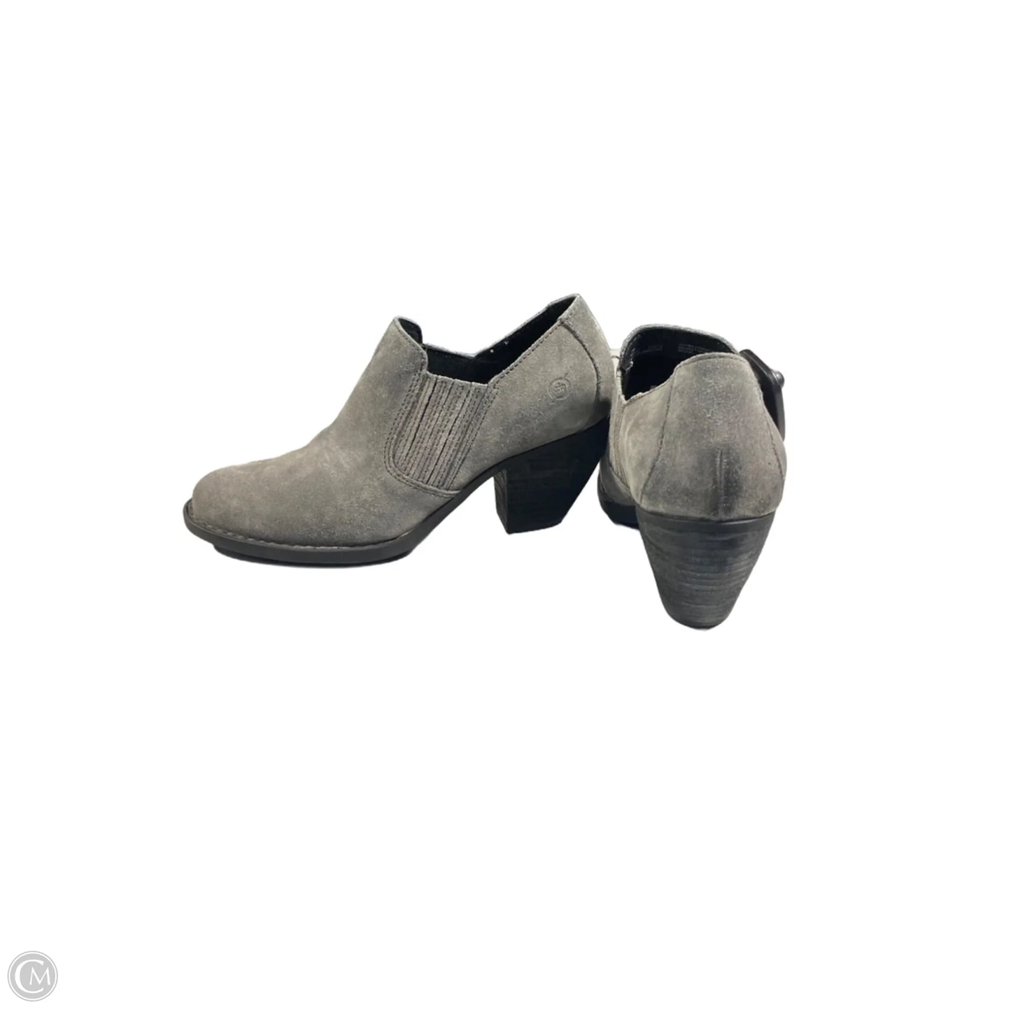 Boots Ankle Heels By Born In Grey, Size: 9