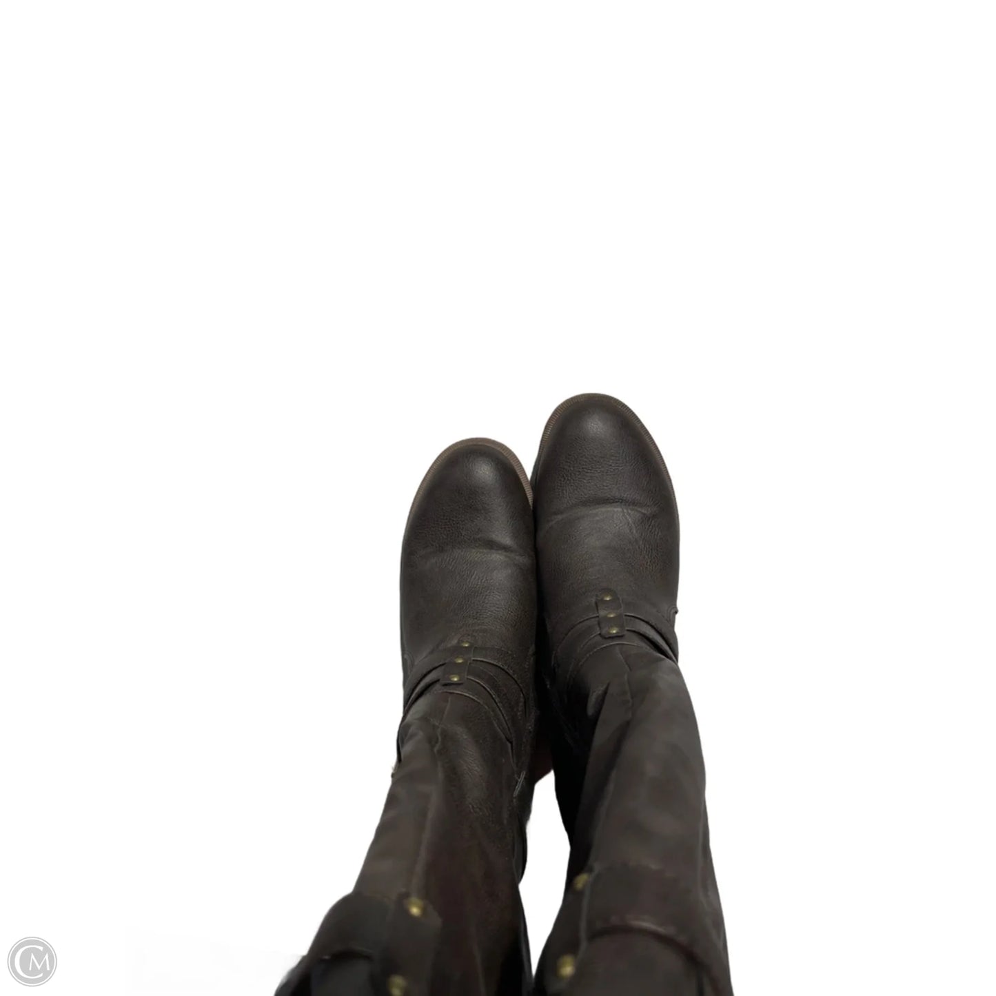 Boots Knee Flats By Cmf In Brown, Size: 7.5