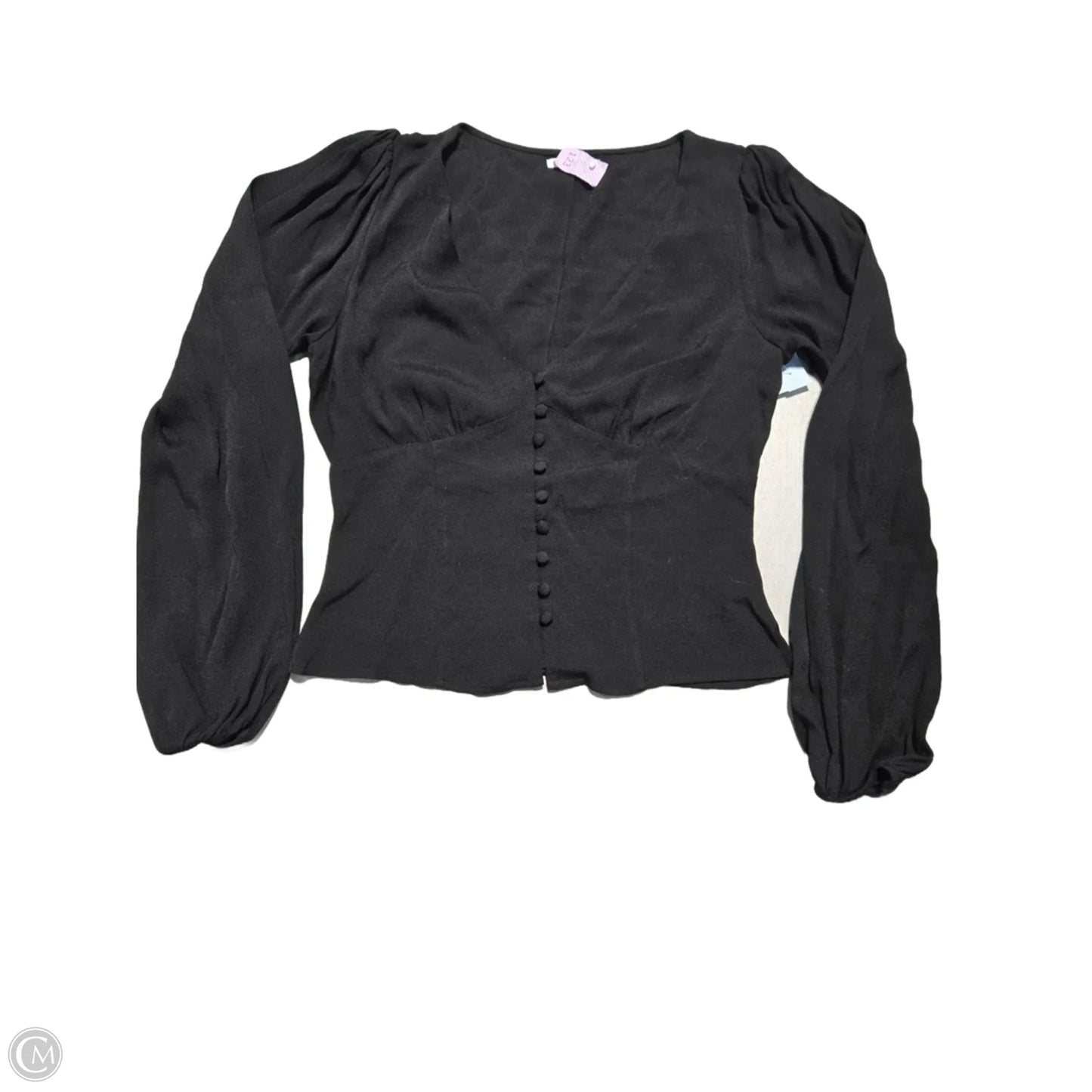 Top Long Sleeve By Reformation In Black, Size: M