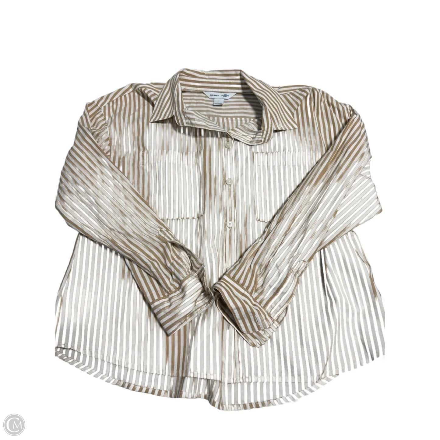 Top Long Sleeve By Old Navy In Striped Pattern, Size: S