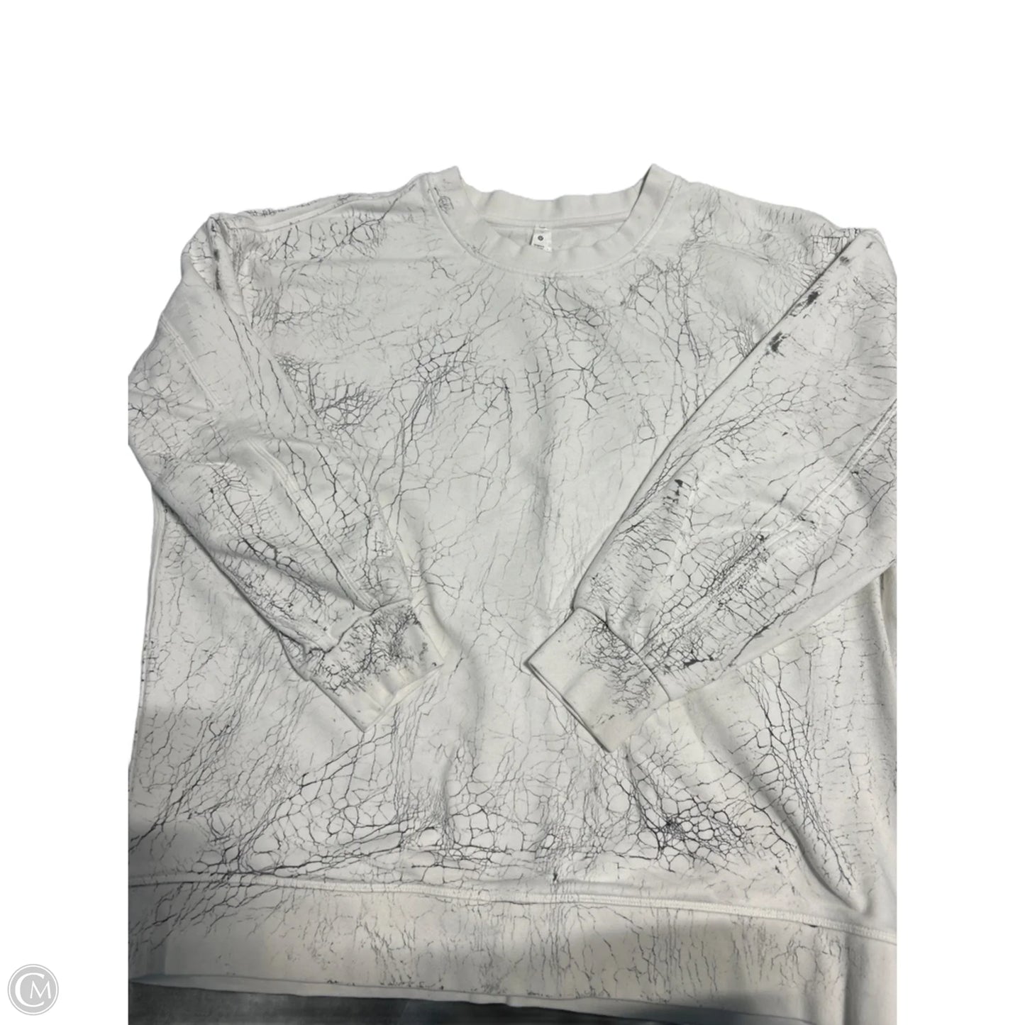 Athletic Sweatshirt Crewneck By Lululemon In White, Size: L