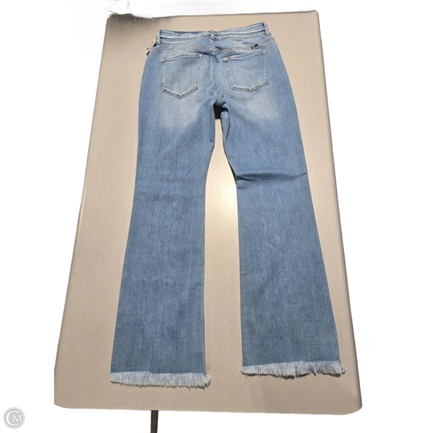 Jeans Flared By Kancan In Blue Denim, Size: 10