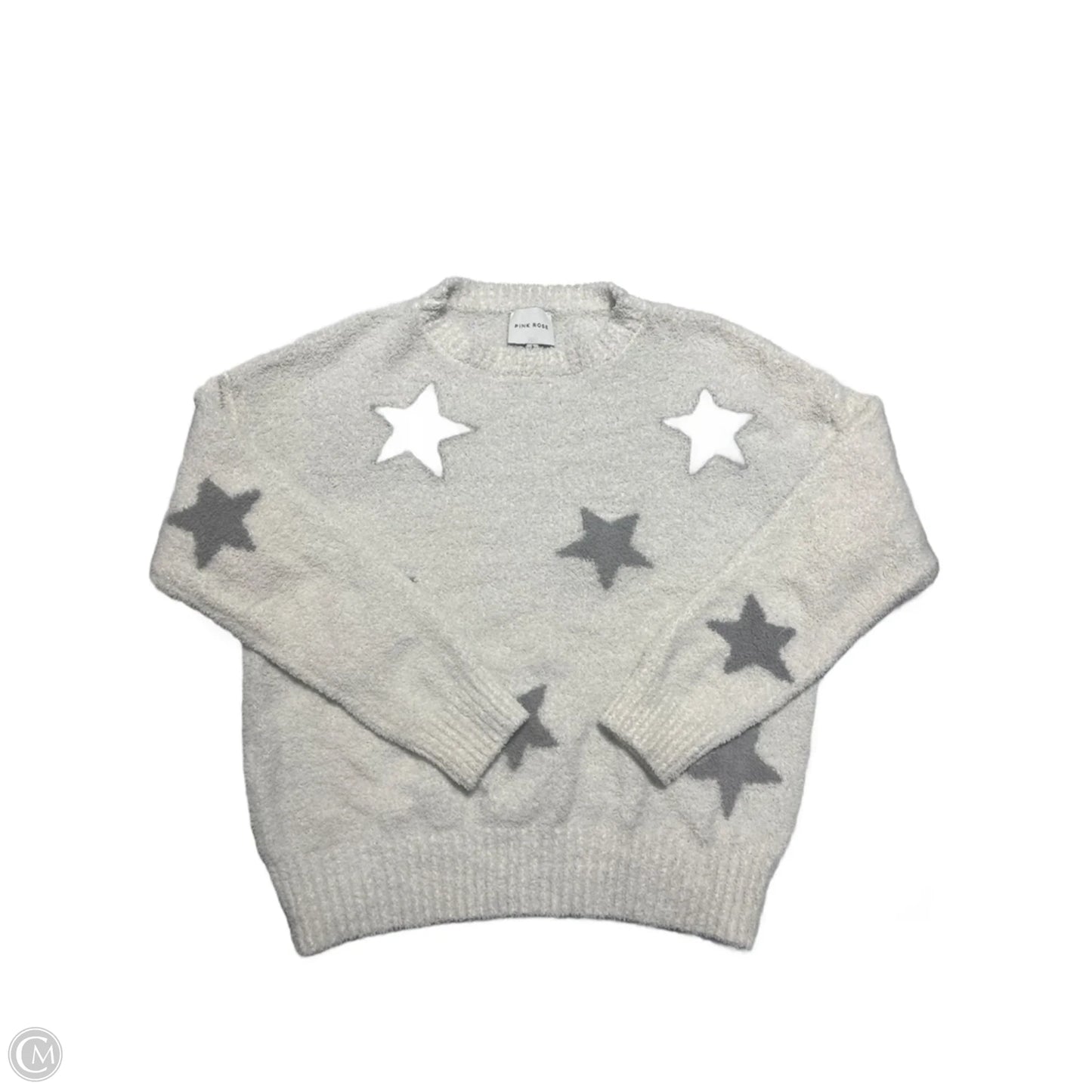 Sweater By Pink Rose In White, Size: L