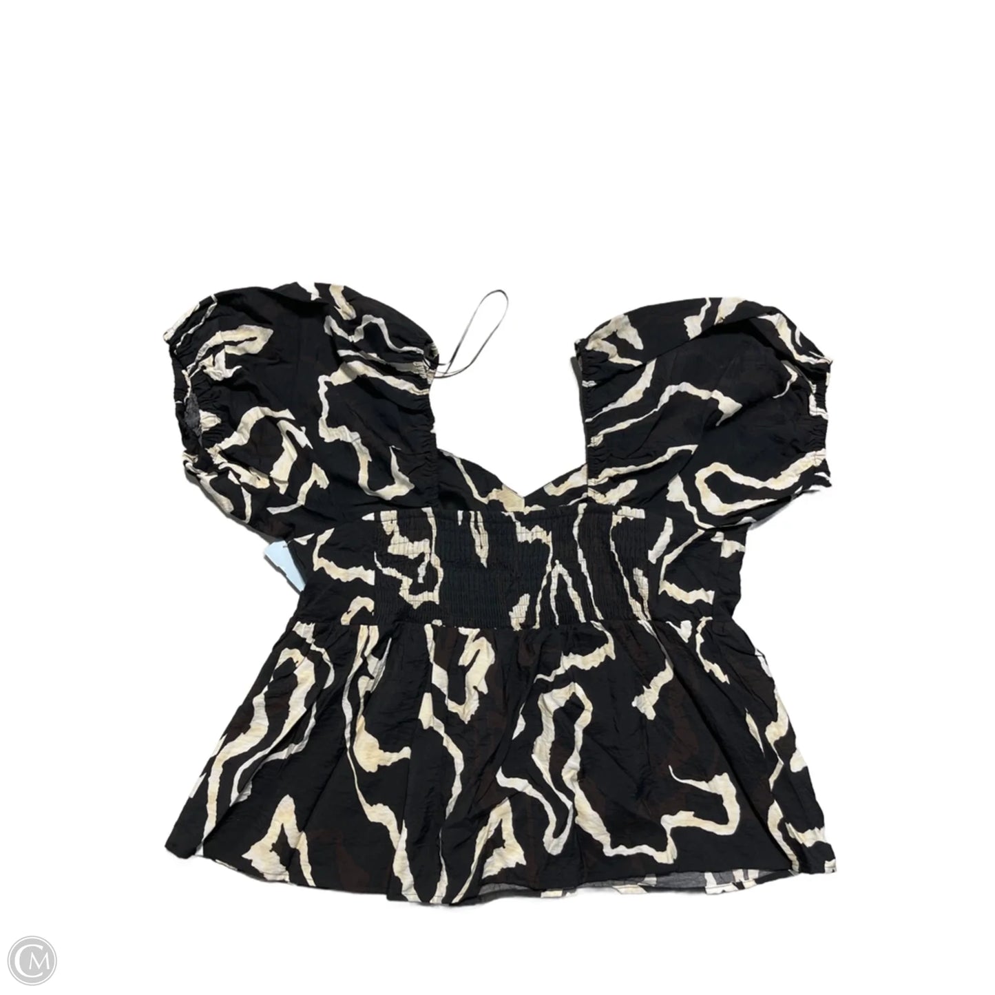 Top Short Sleeve By Nine West In Black, Size: Xl