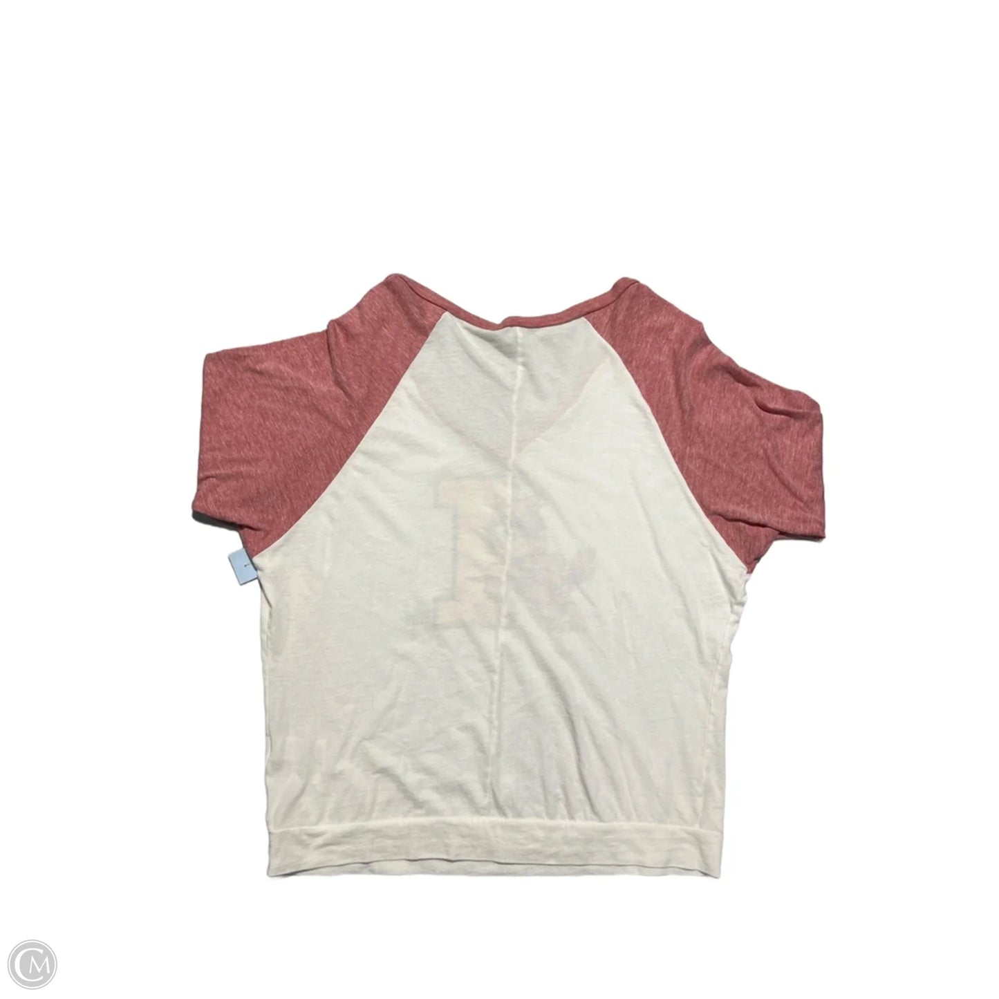 Top 3/4 Sleeve By Cme In Red & White, Size: L