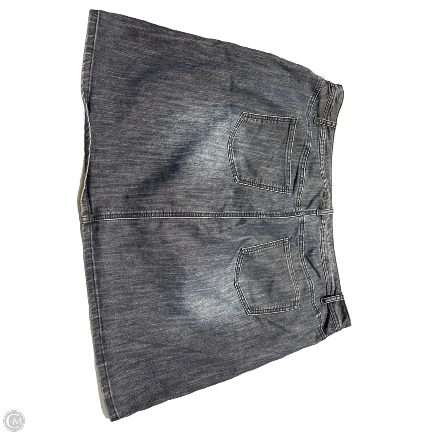 Skirt Mini & Short By Cj Banks In Blue Denim, Size: 24