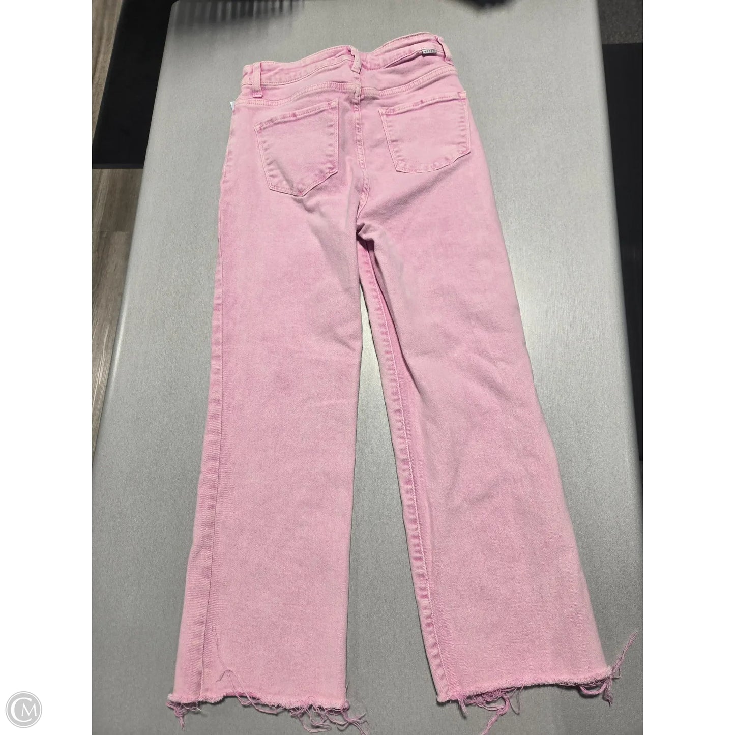 Jeans Straight By Risen In Pink Denim, Size: 8