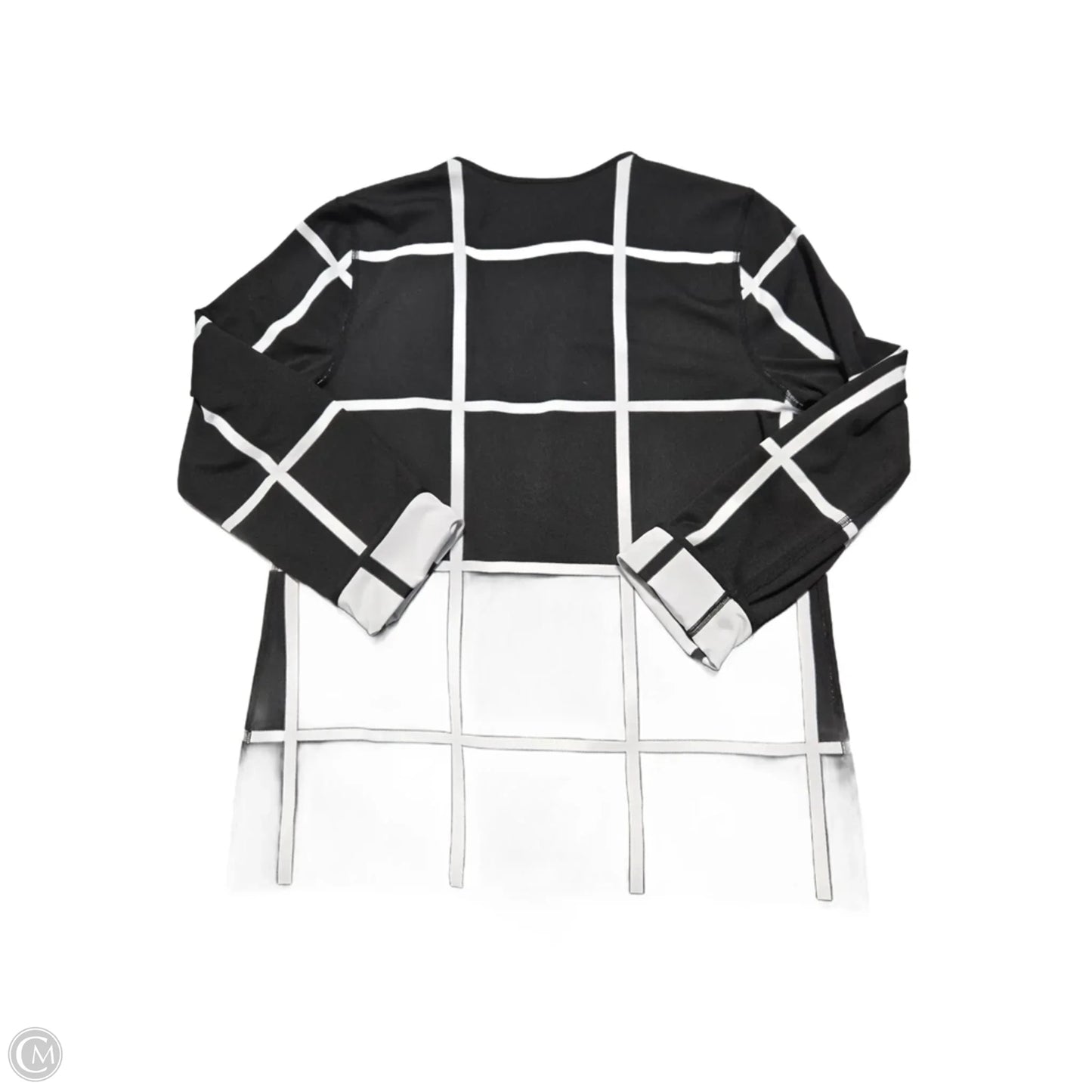 Cardigan By Chicos In Black & White, Size: M