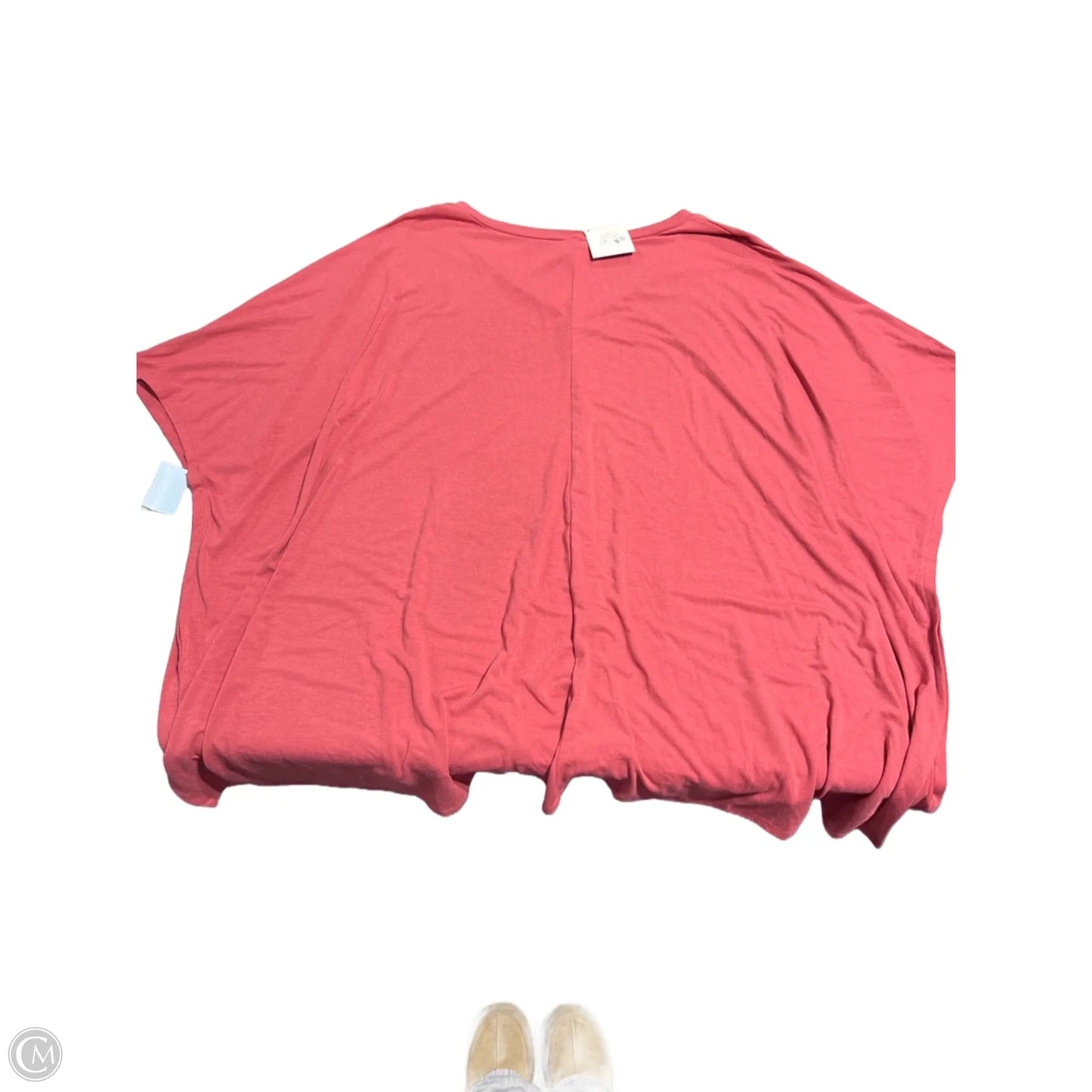 Top Short Sleeve By Zenana In Pink, Size: 2x