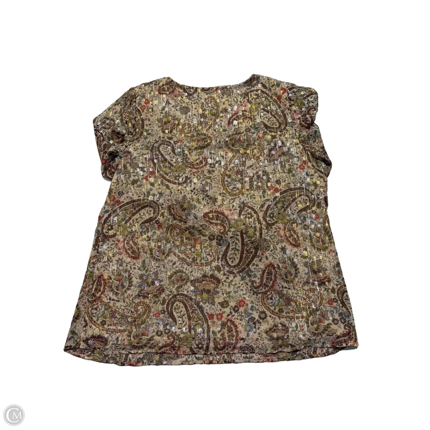 Top Long Sleeve By 1.state In Paisley Print, Size: L