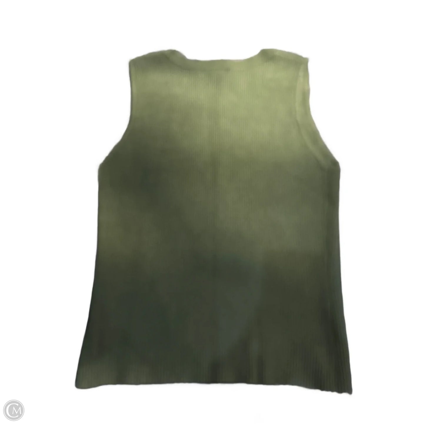 Tank Top Designer By Halston In Green, Size: L