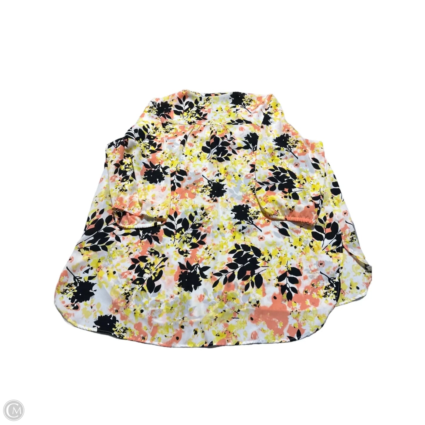 Top 3/4 Sleeve By Boutique + In Floral Print, Size: 1x