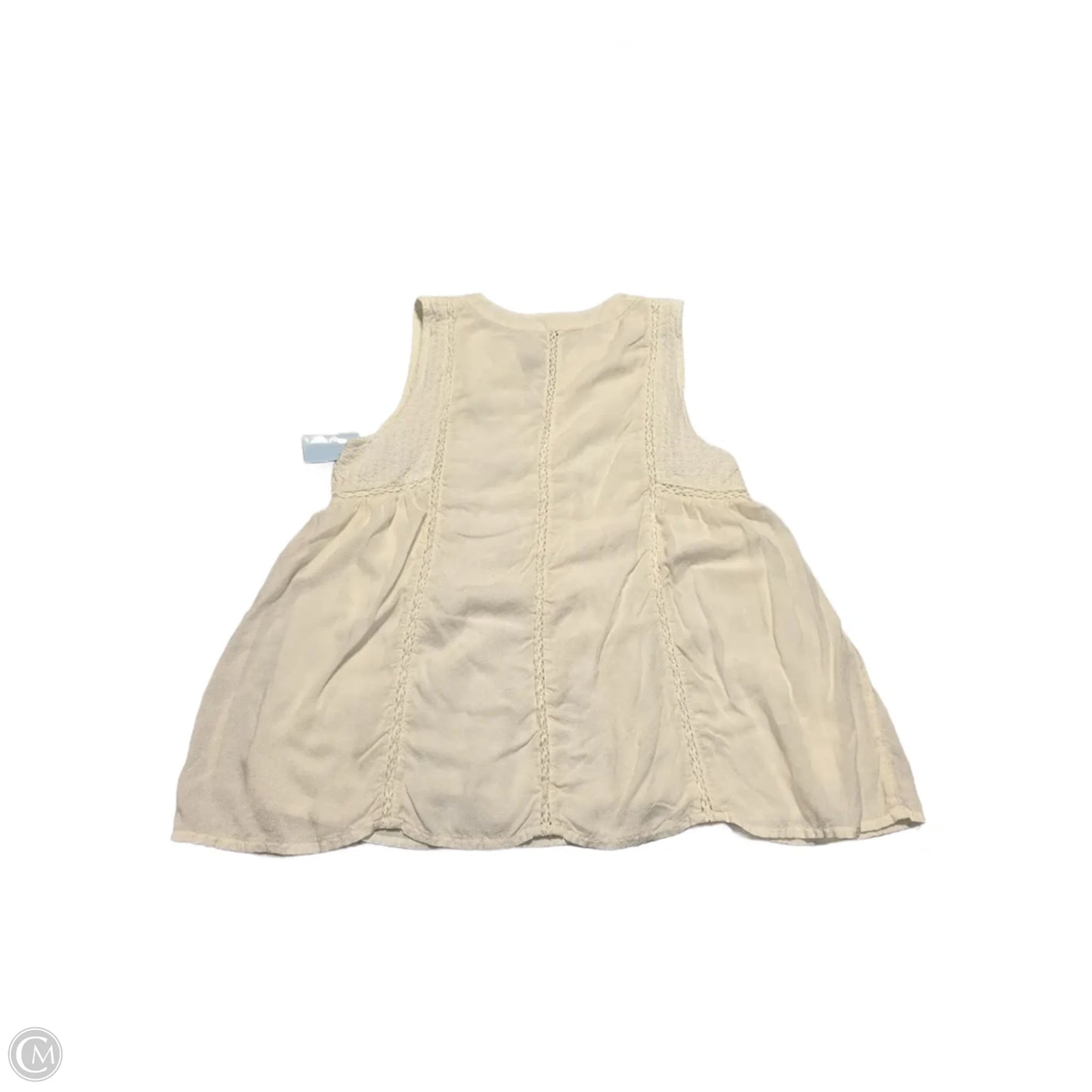 Tank Top By Lucky Brand In Cream, Size: S