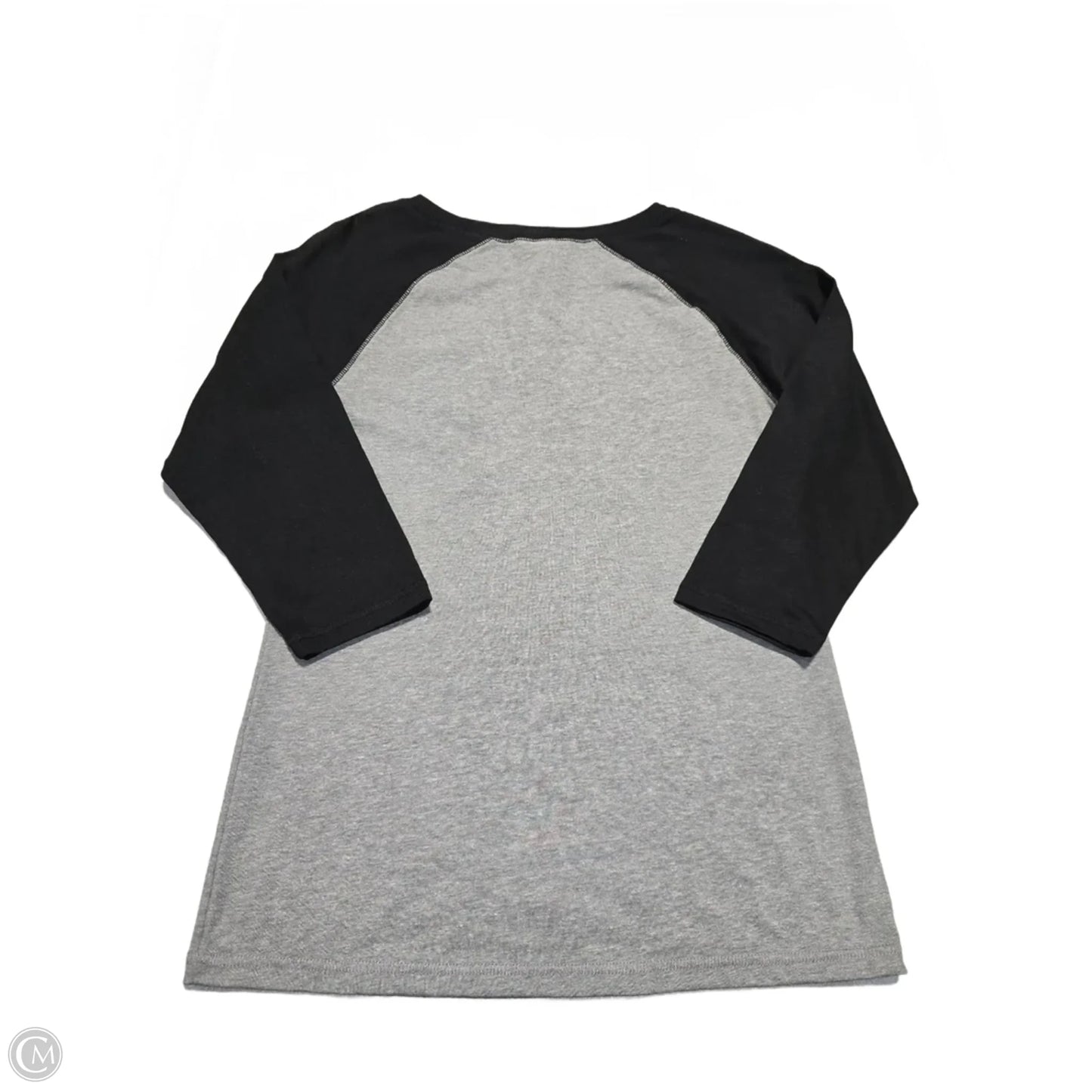Top Long Sleeve By Cme In Black & Grey, Size: M