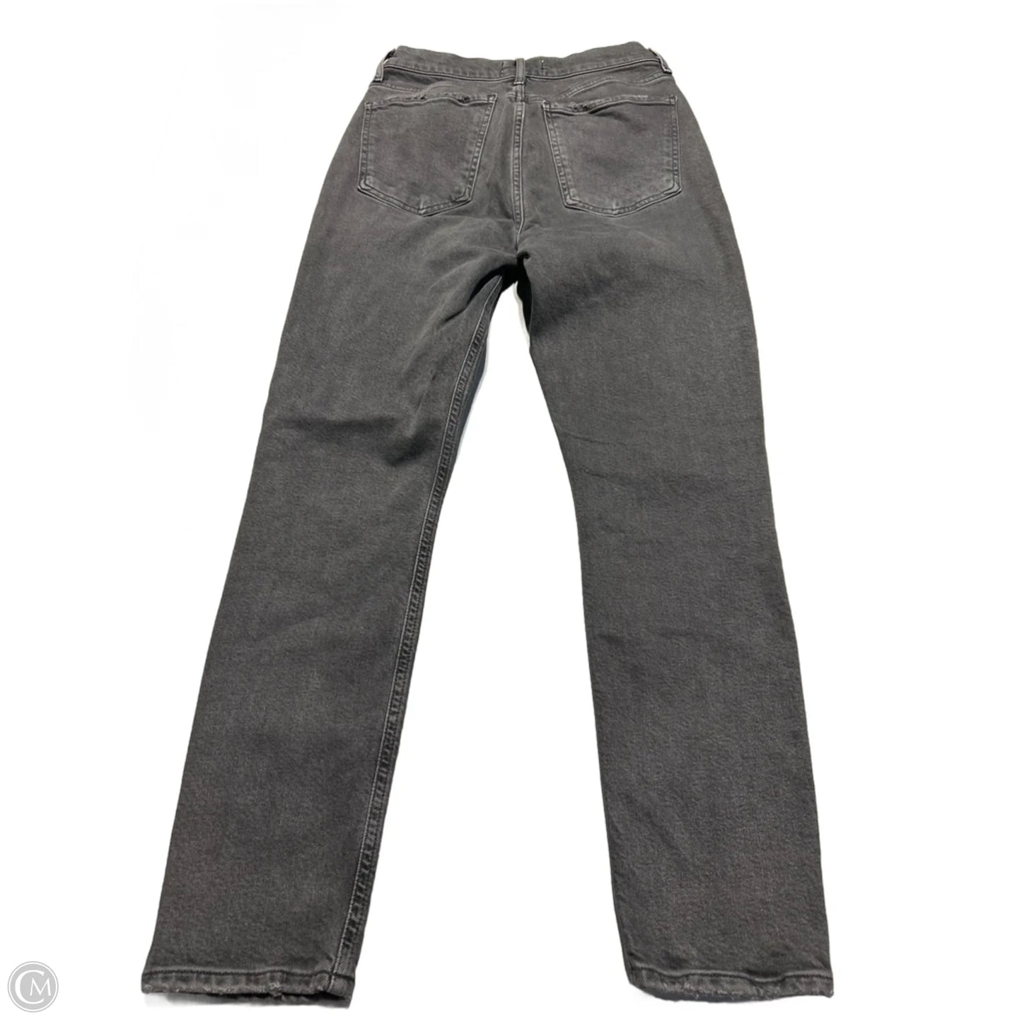 Jeans Skinny By Agolde In Black Denim, Size: 0