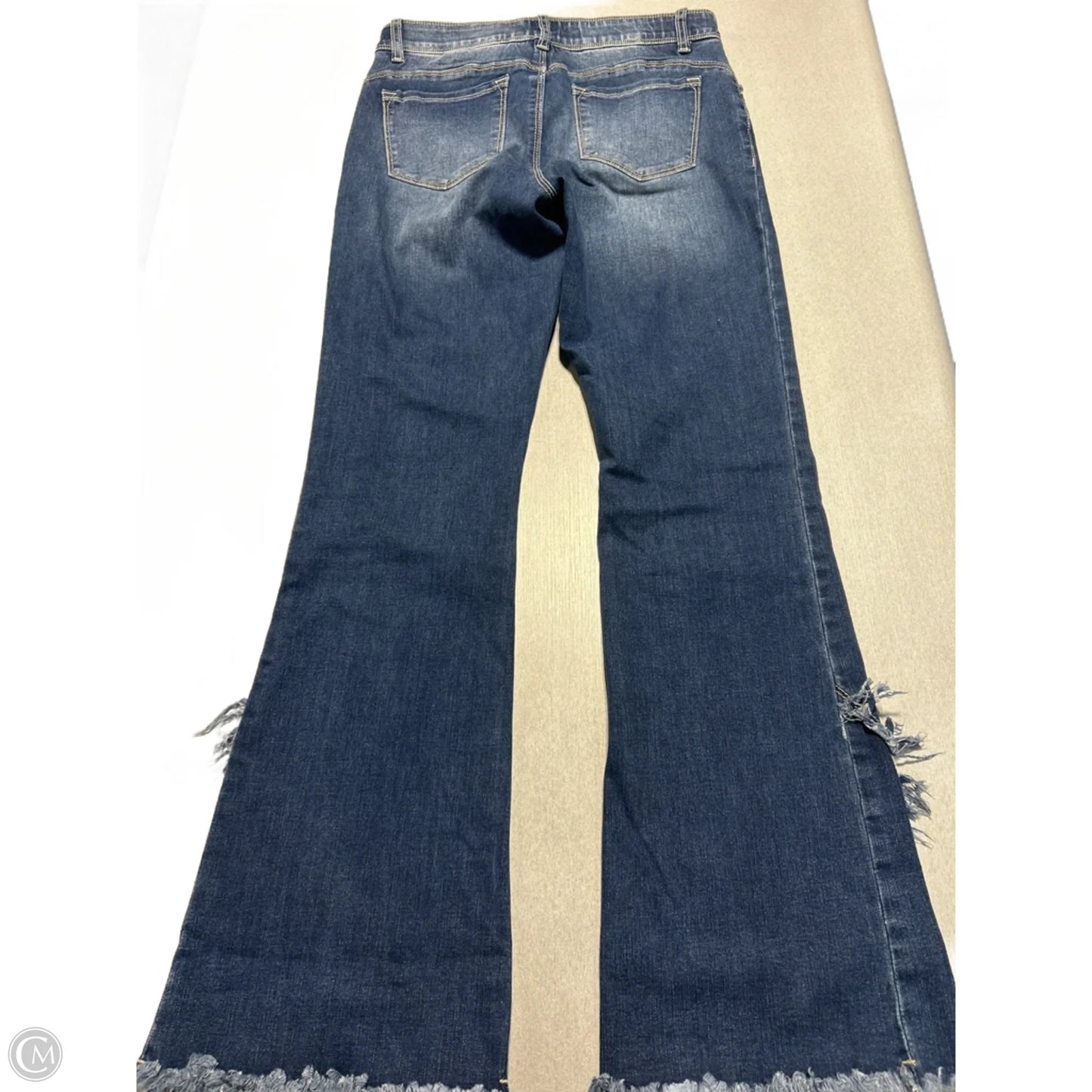Jeans Flared By Coco And Carmen In Blue Denim, Size: 8