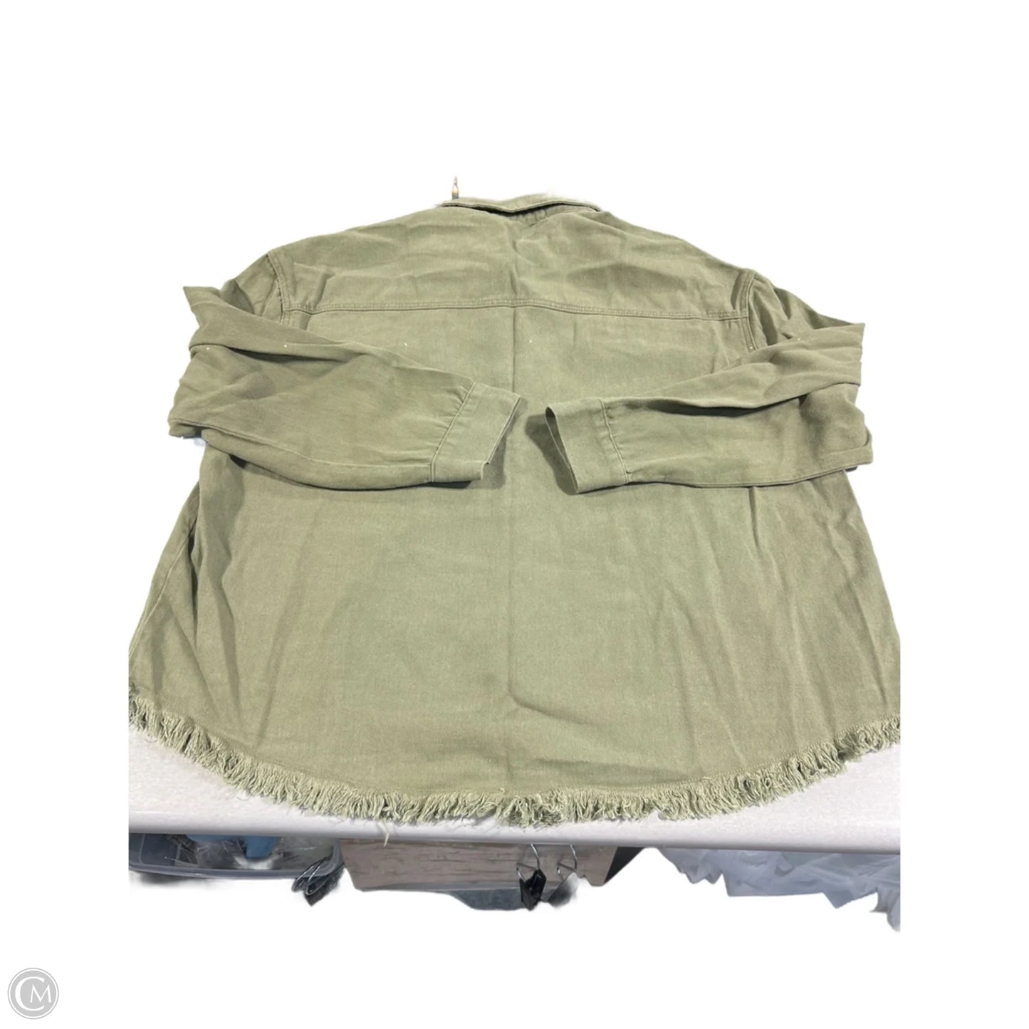 Top Long Sleeve By Zeagoo In Green, Size: Xl