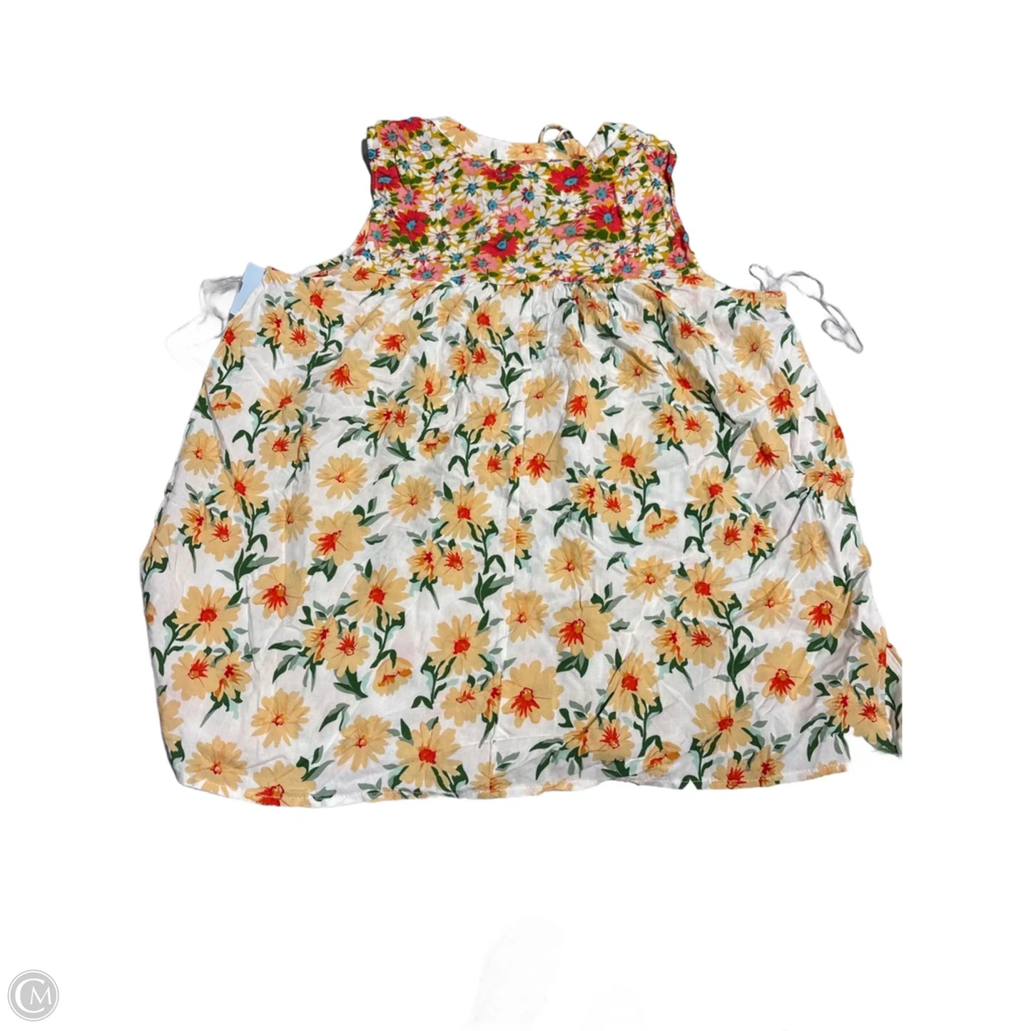 Top Sleeveless By Staccato In Floral Print, Size: M