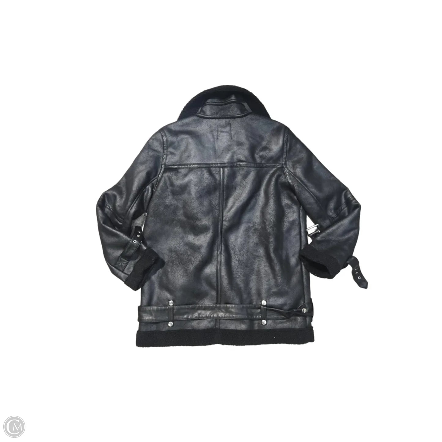Jacket Moto By Avec Les Filles In Black, Size: L