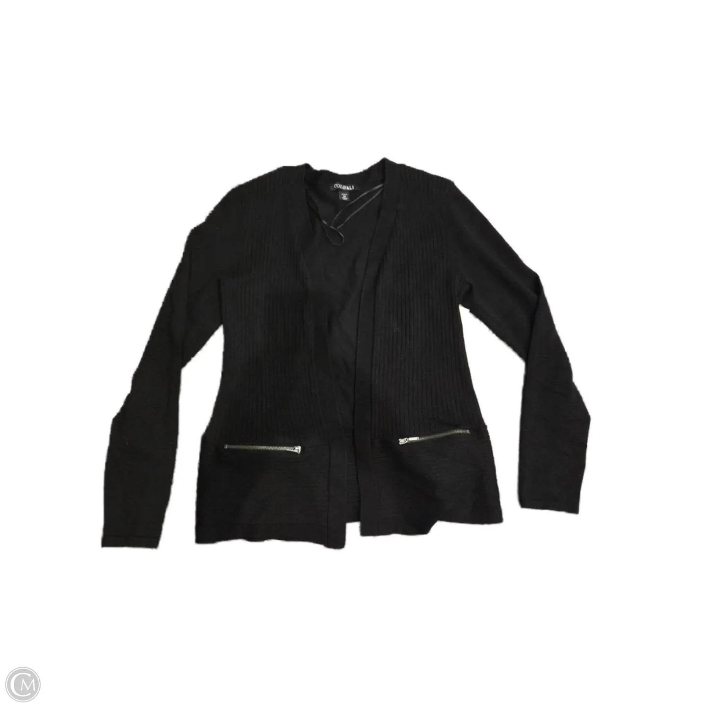 Cardigan By Roz And Ali In Black, Size: Xsp
