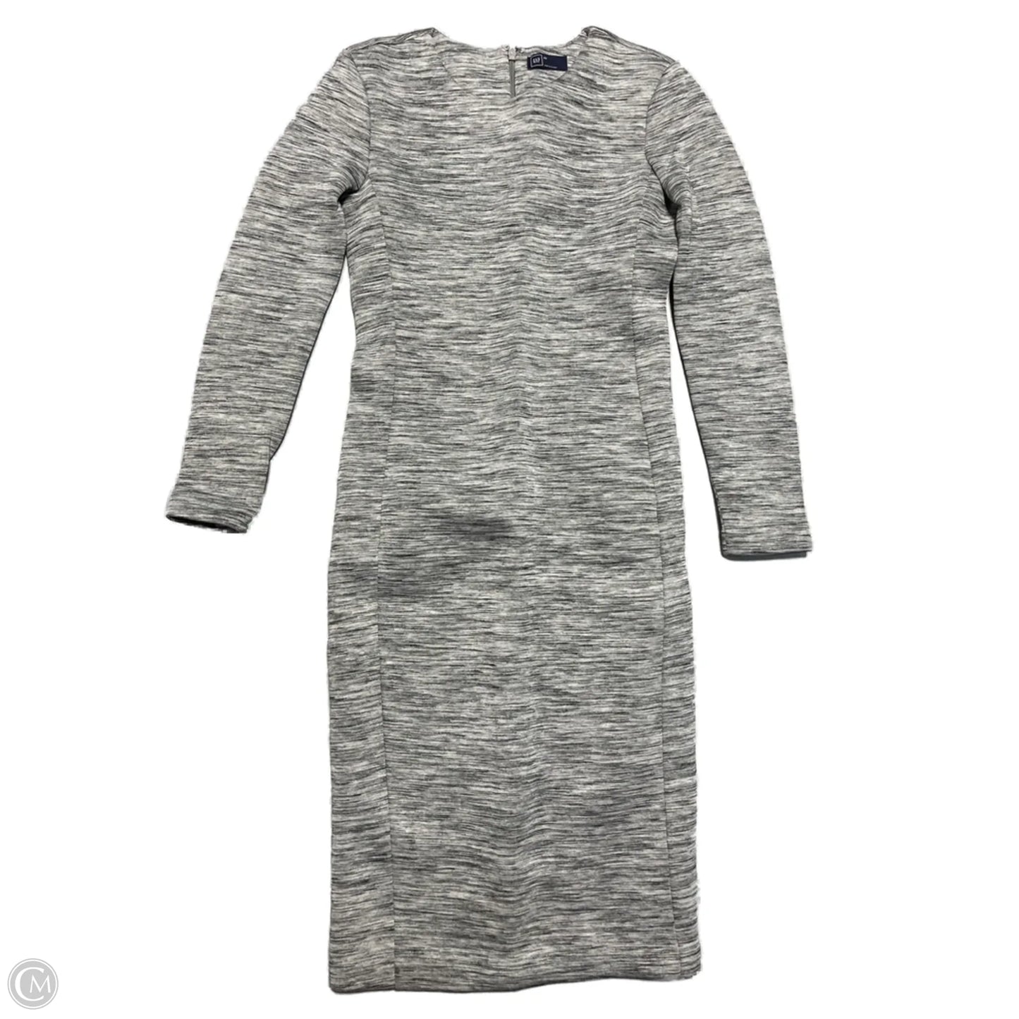 Dress Casual Midi By Gap In Grey, Size: Xs