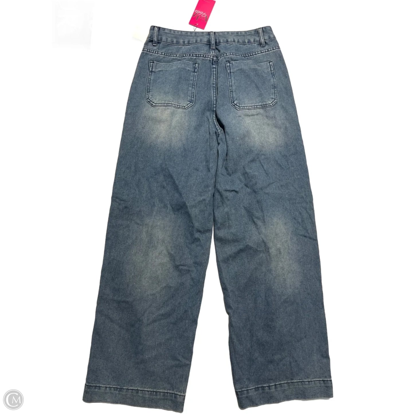 Jeans Wide Leg By Cme In Blue Denim, Size: 4