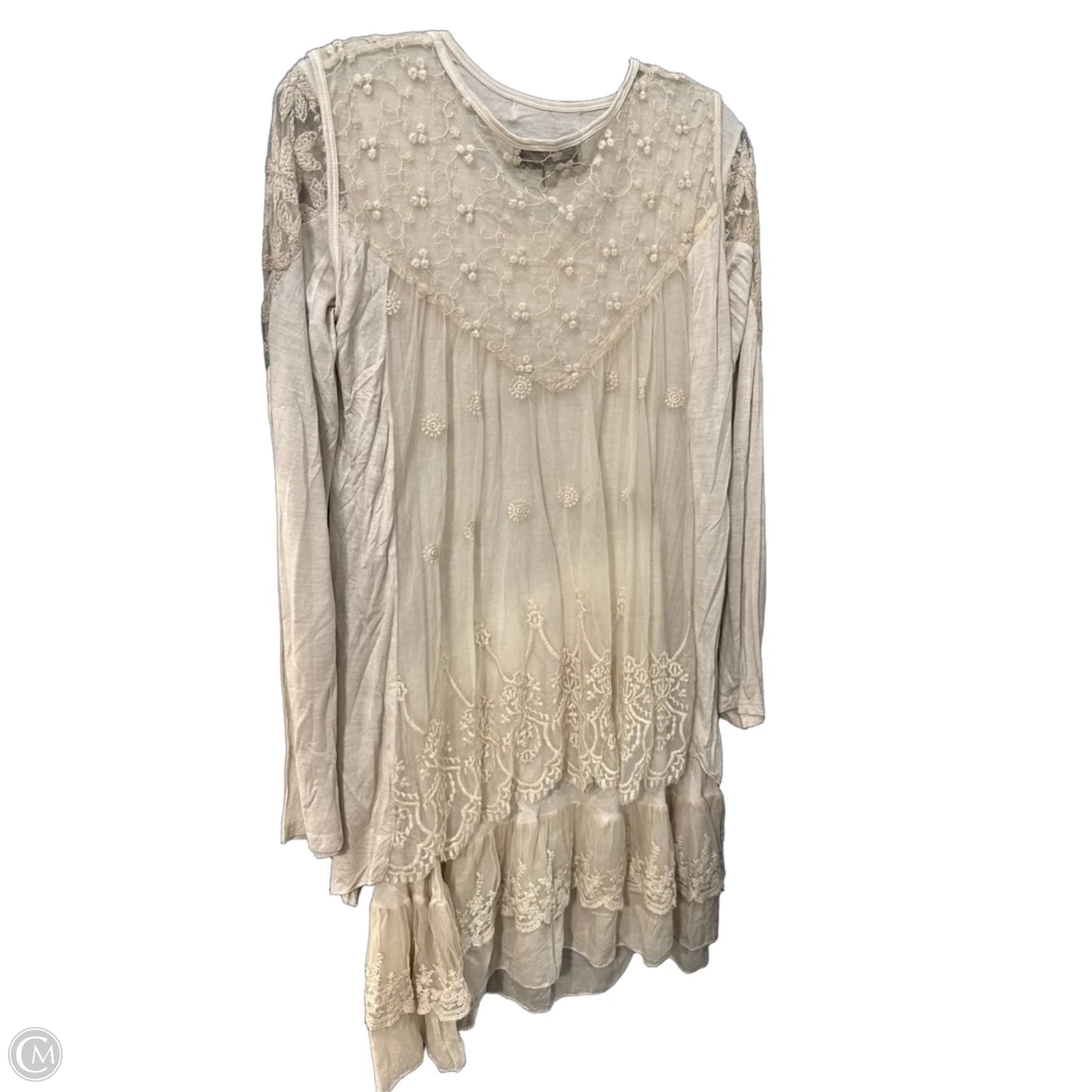 Dress Casual Short By Cme In Tan, Size: S